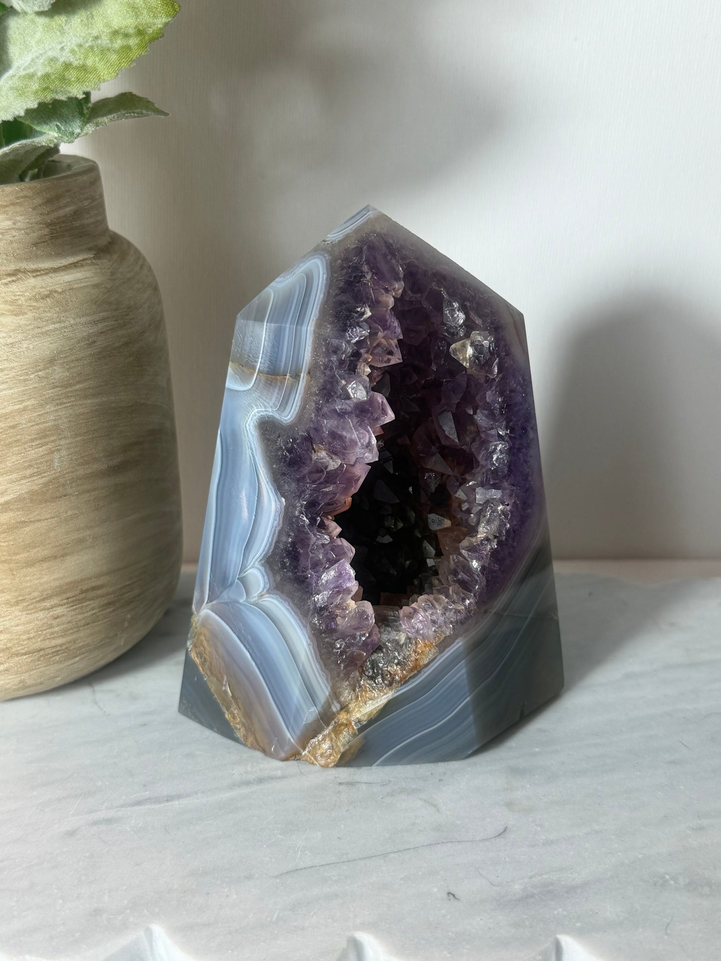 Amethyst Agate Geode Tower