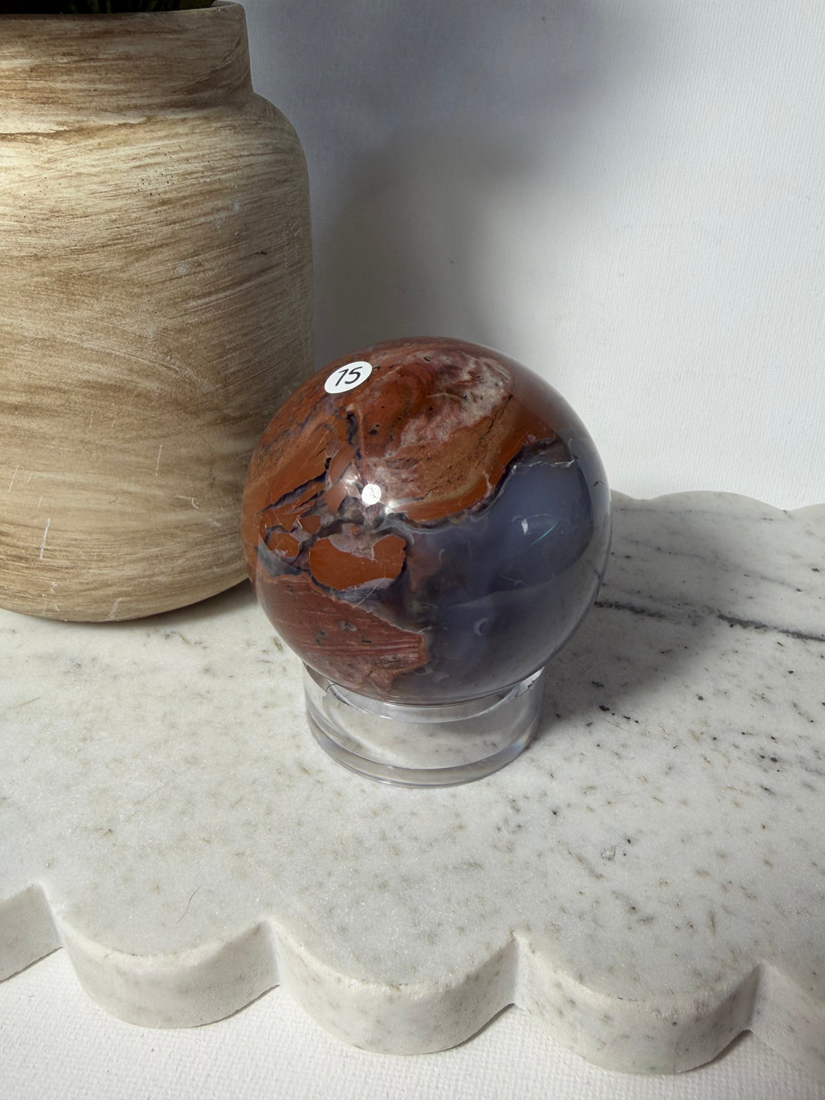Red Moss Agate Spgere