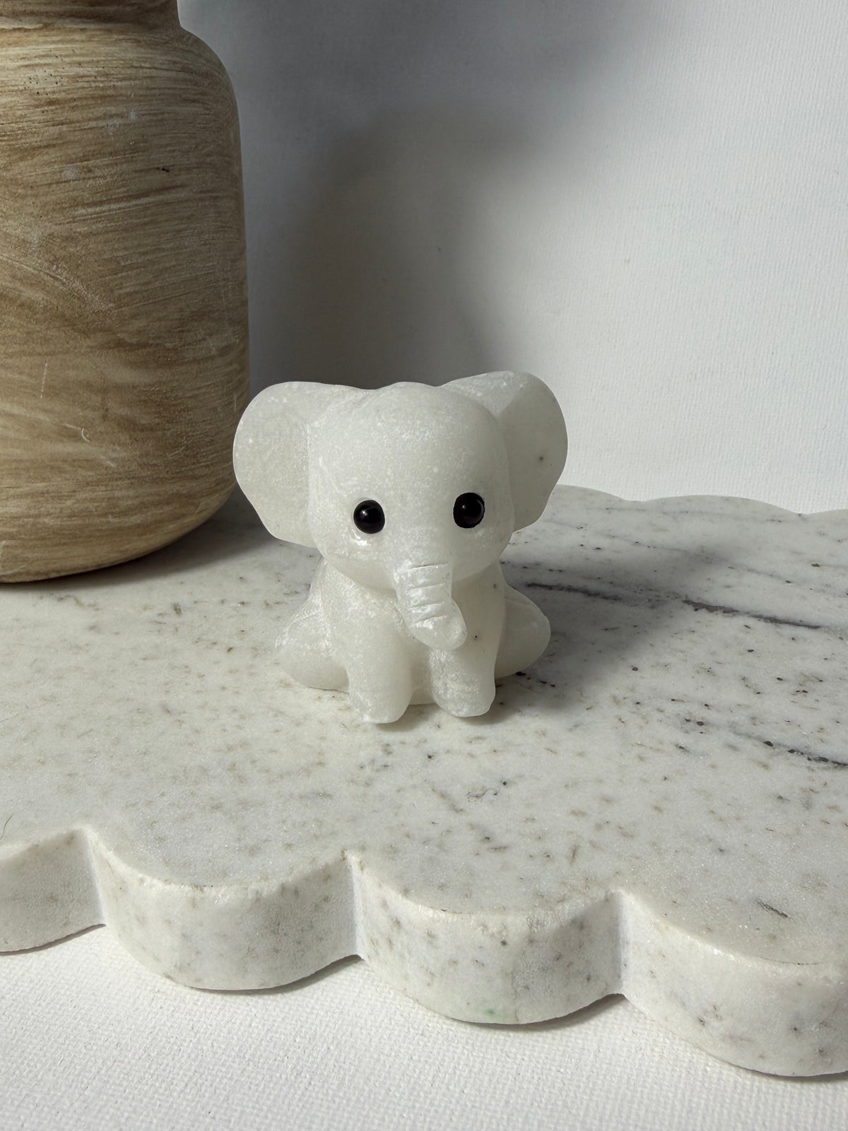 White Jade Elephant