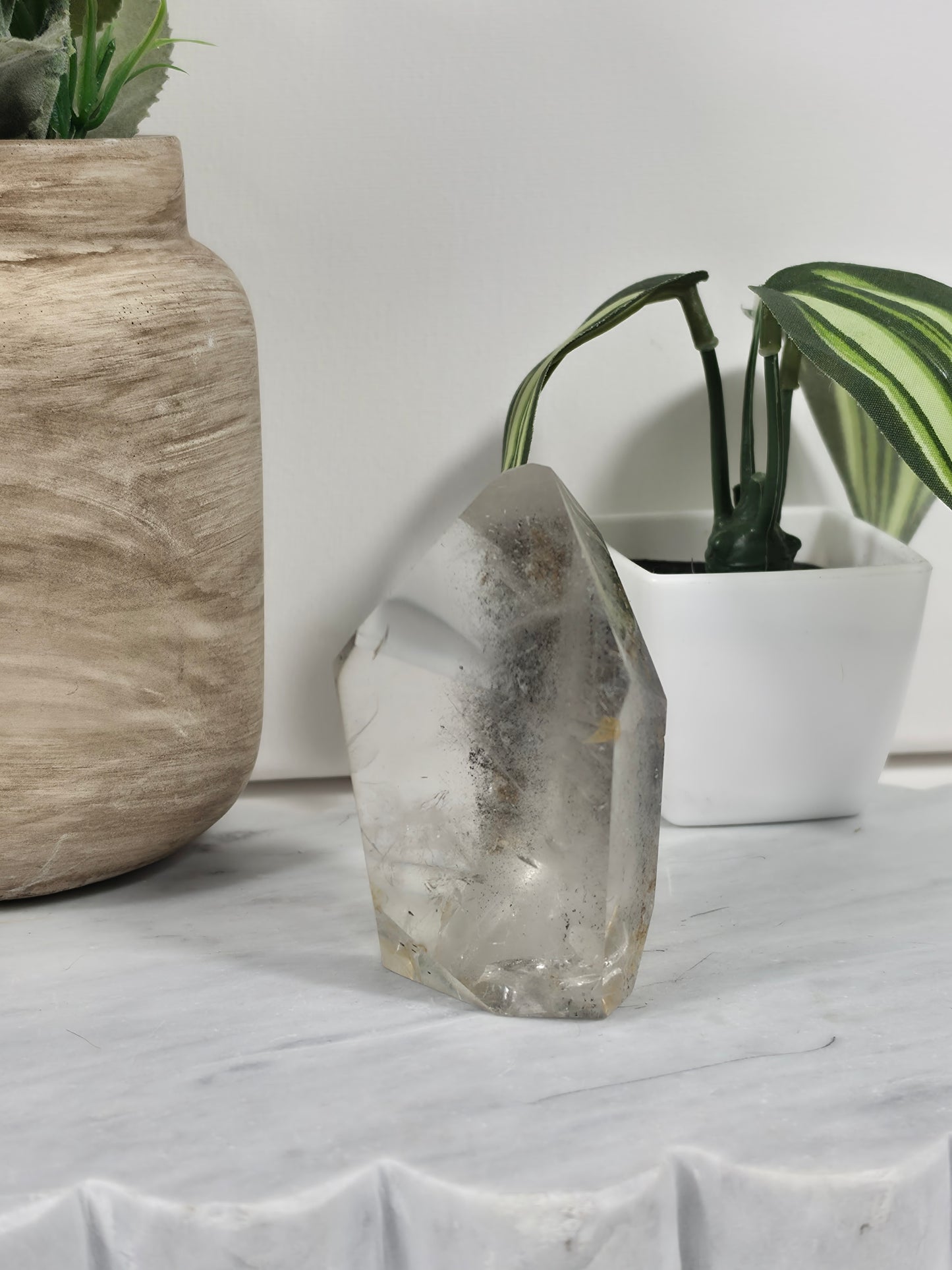 Clear Quartz Point with Inclusions CQ3