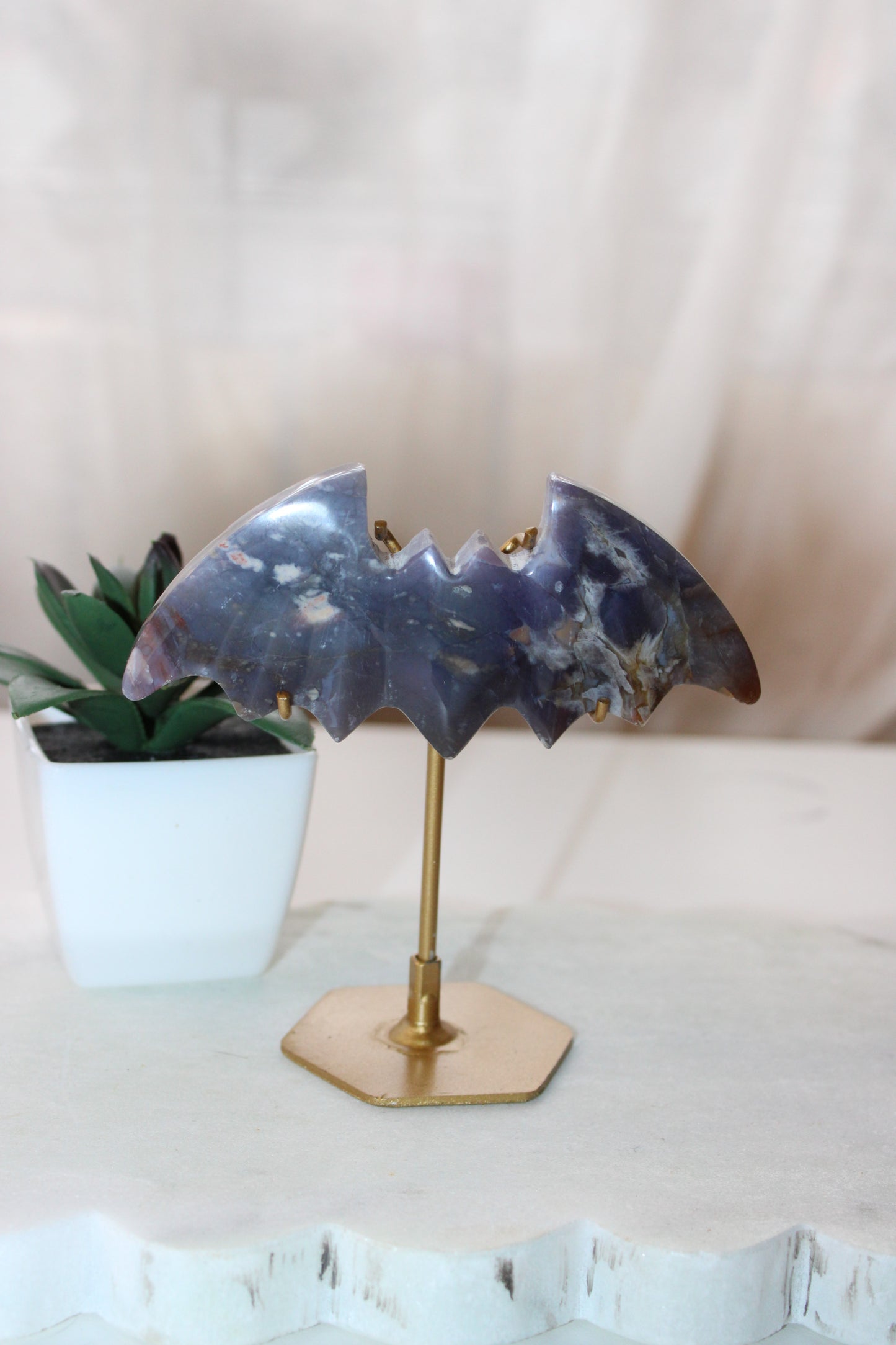 Purple Chalcedony Bat B