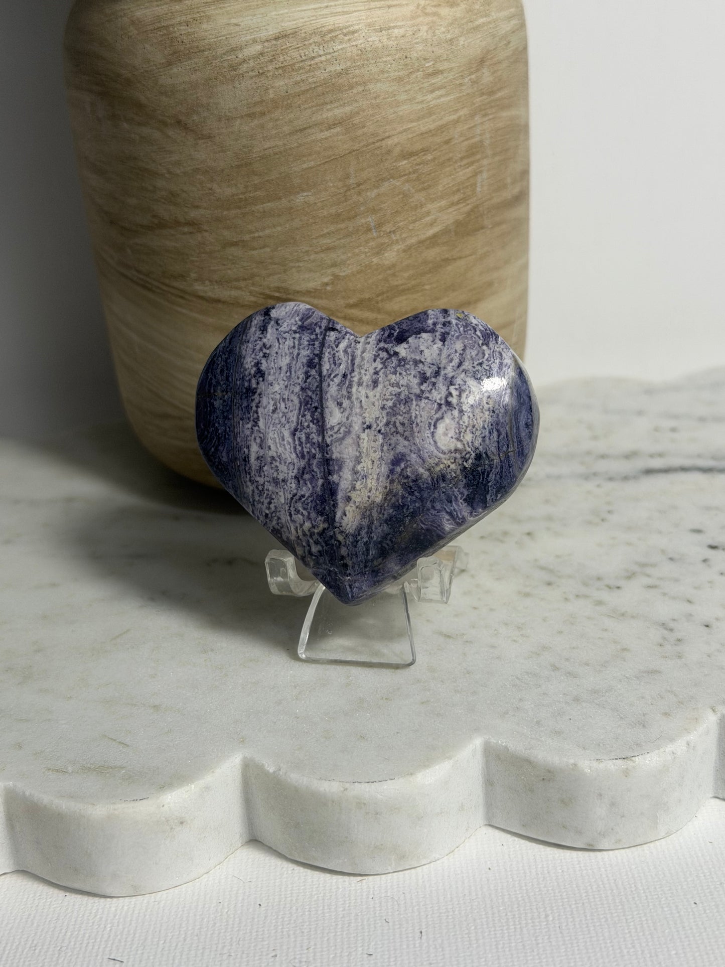 Purple Jasper Heart