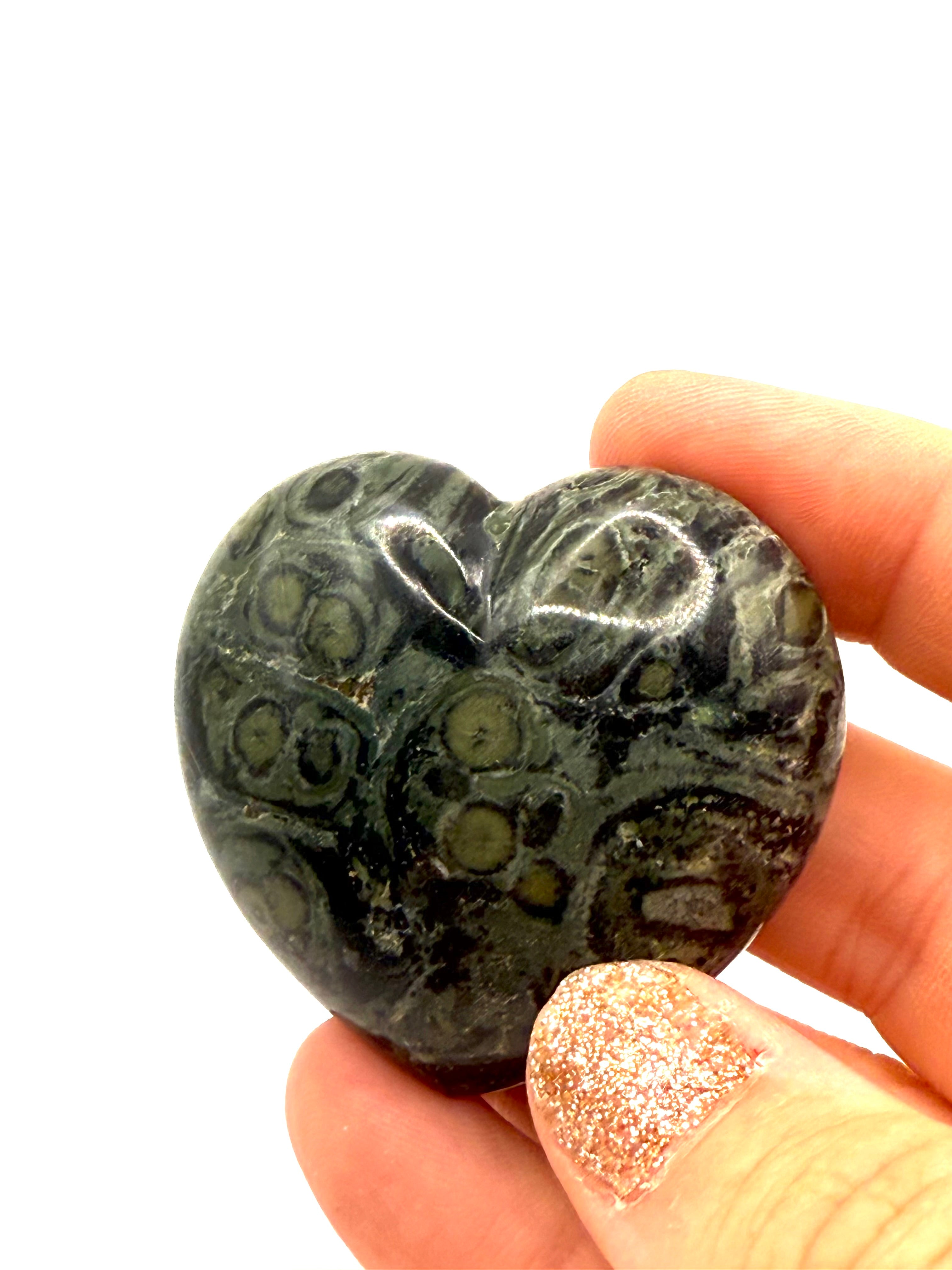 Kambaba Jasper heart - intuitively selected