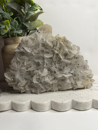 Rose Calcite Marcasite Specimen UV reactive