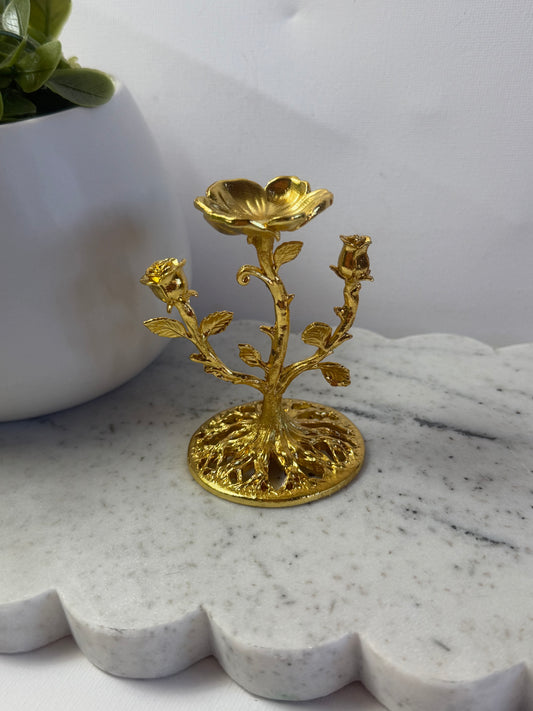 Gold Rose Single Sphere Stand