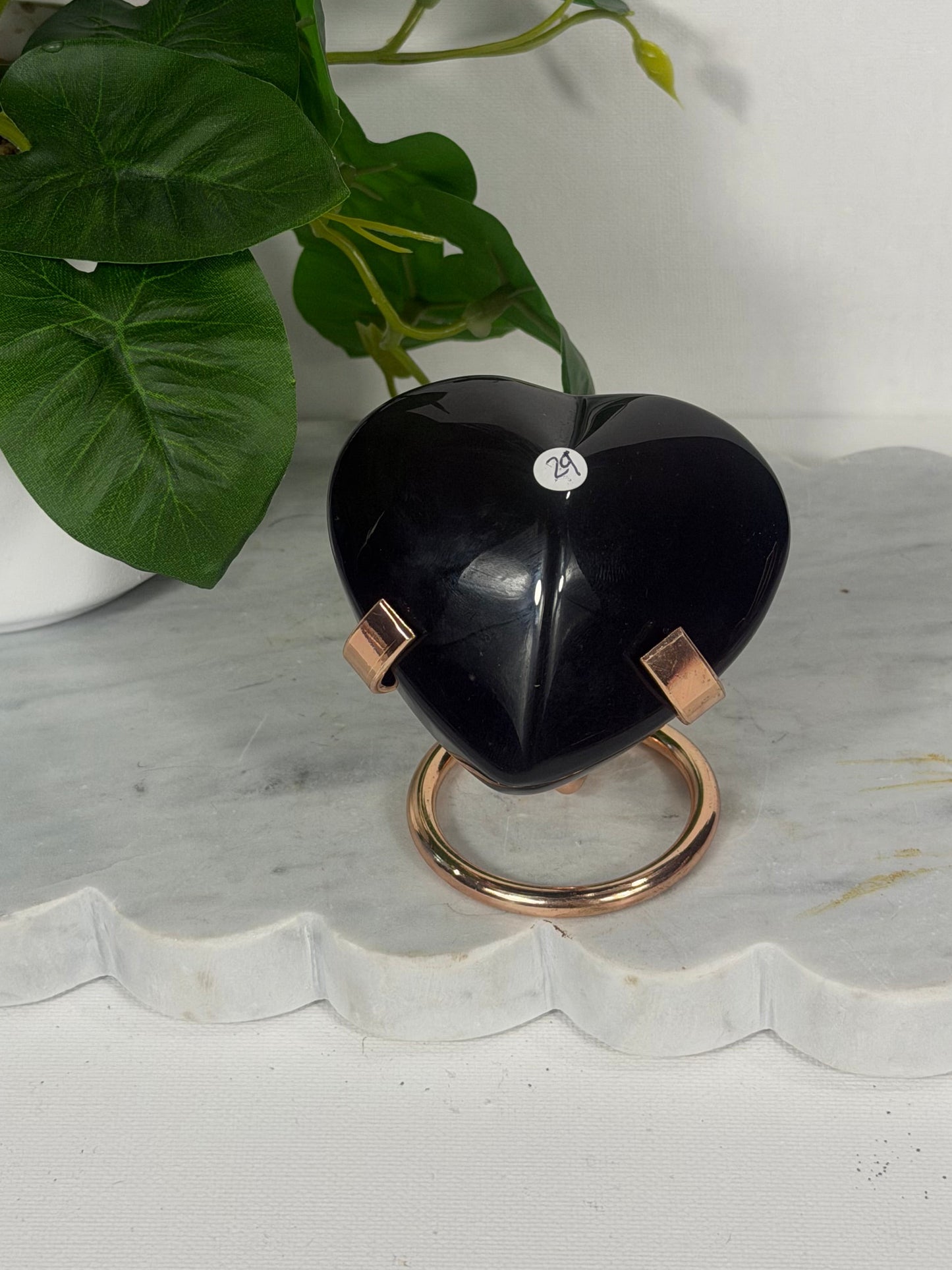 Rainbow Obsidian Heart