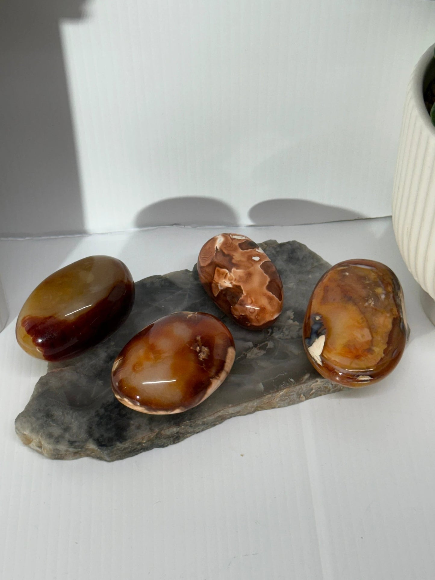 Carnelian Palm Stone by Heartstone Sanctuary