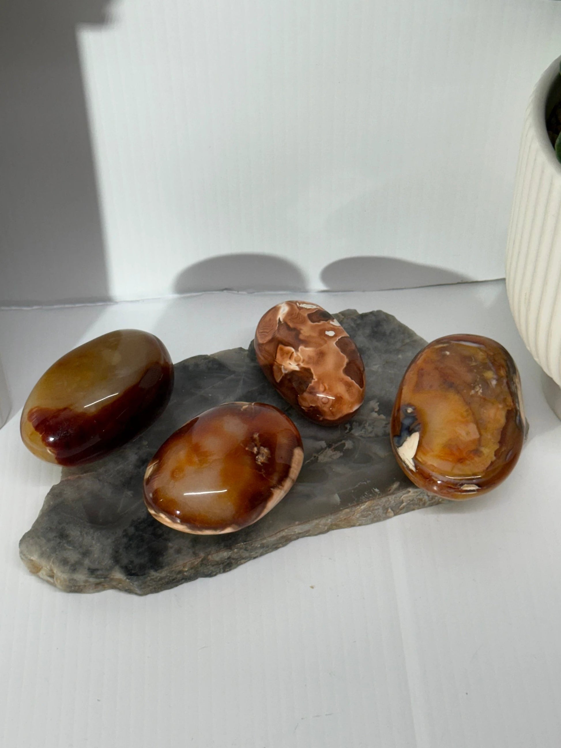 Carnelian Palm Stone by Heartstone Sanctuary
