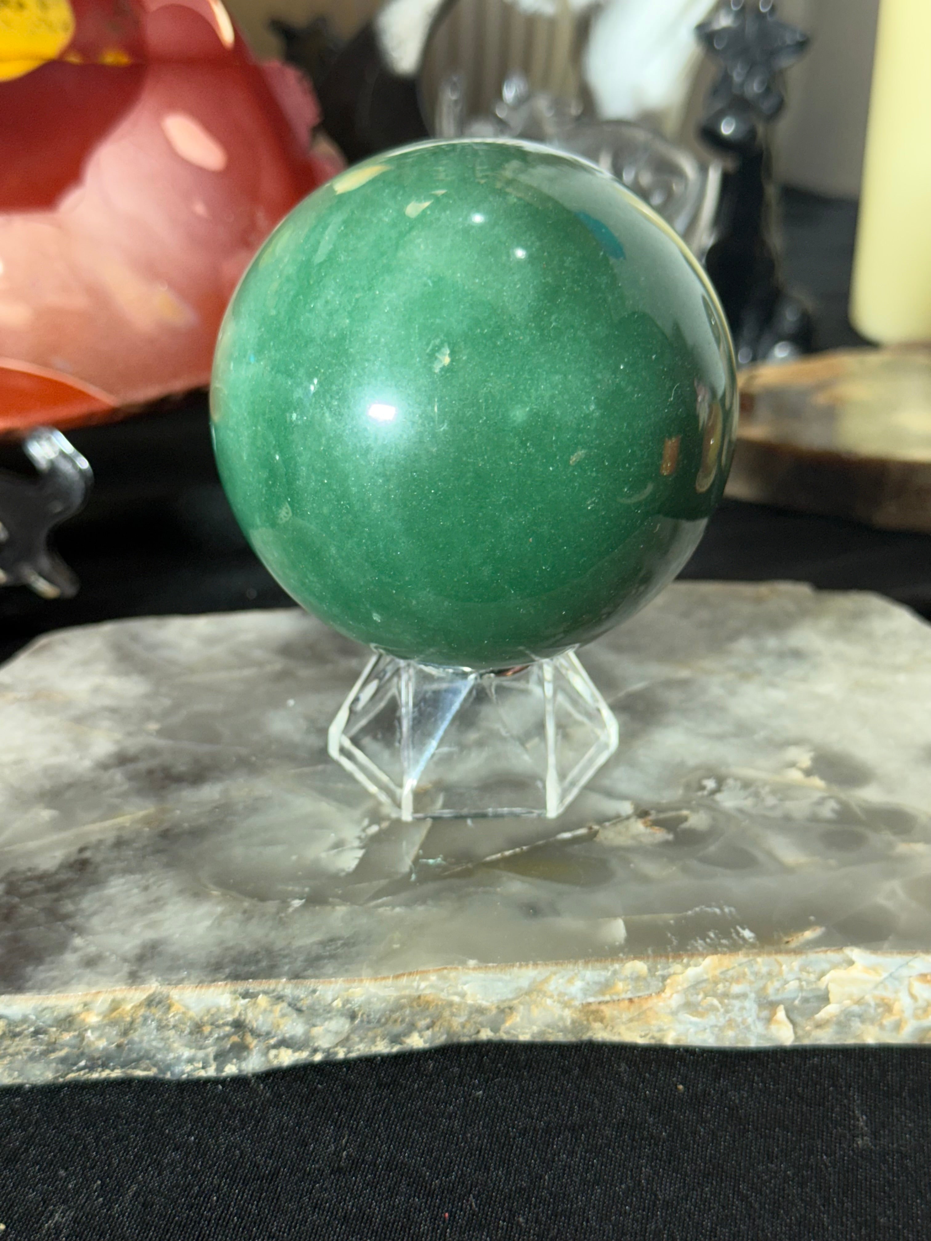 Green Aventurine Sphere - 65A