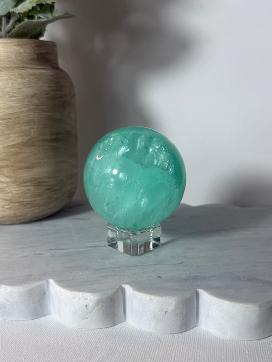 Teal Fluorite Sphere