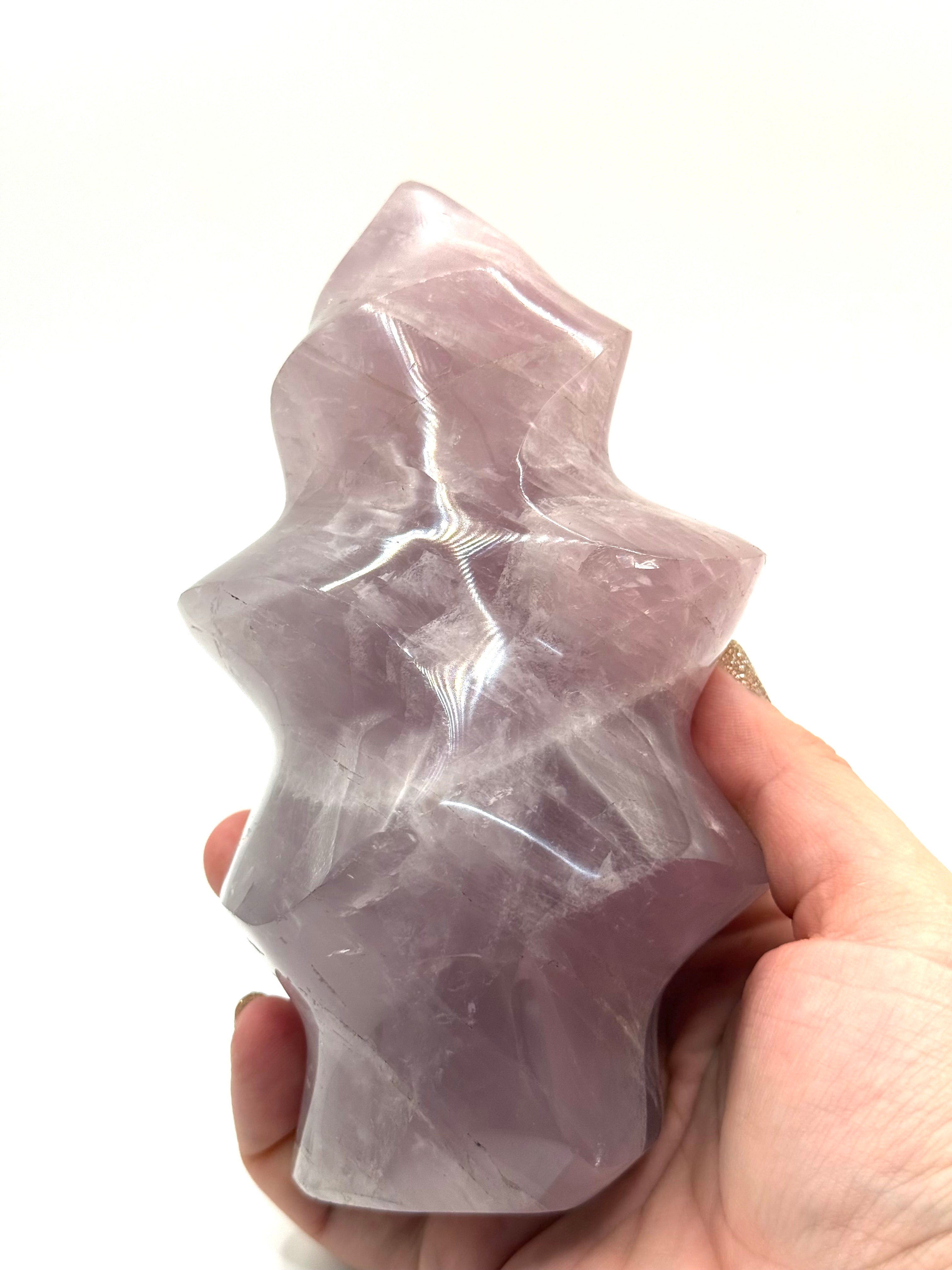 Large Rose Quarts Flame