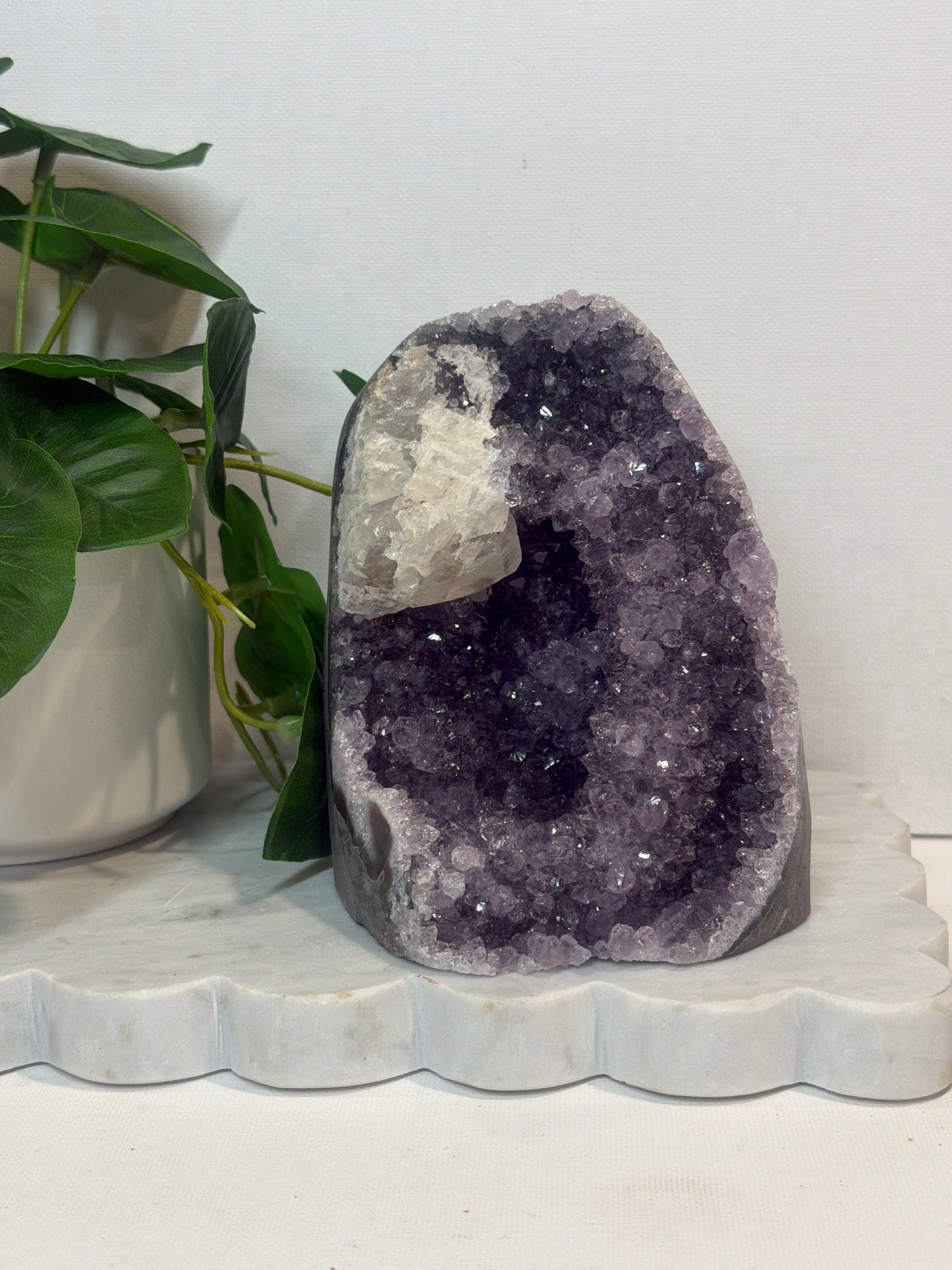 Amethyst with Calcite 1144g