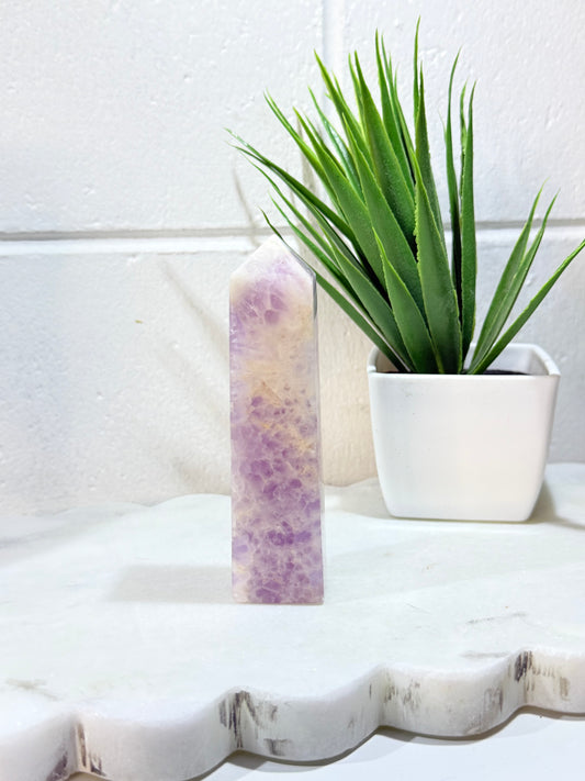 Amethyst Crystal Tower, Indonesian Origin, 10 cm Tall, 115 g, Purple Amethyst Point Crystal by Heartstone Sanctuary