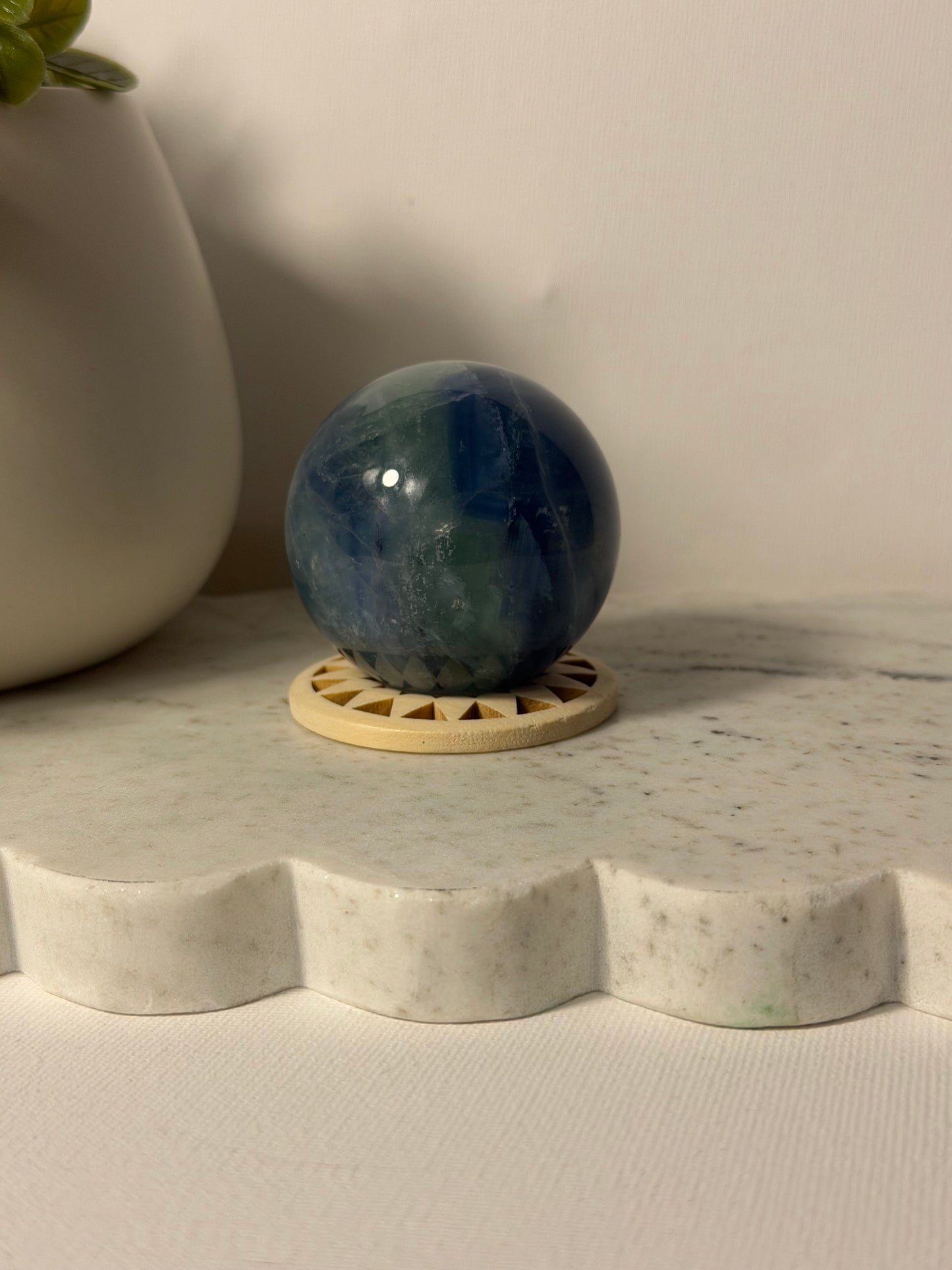 Blue Fluorite Sphere