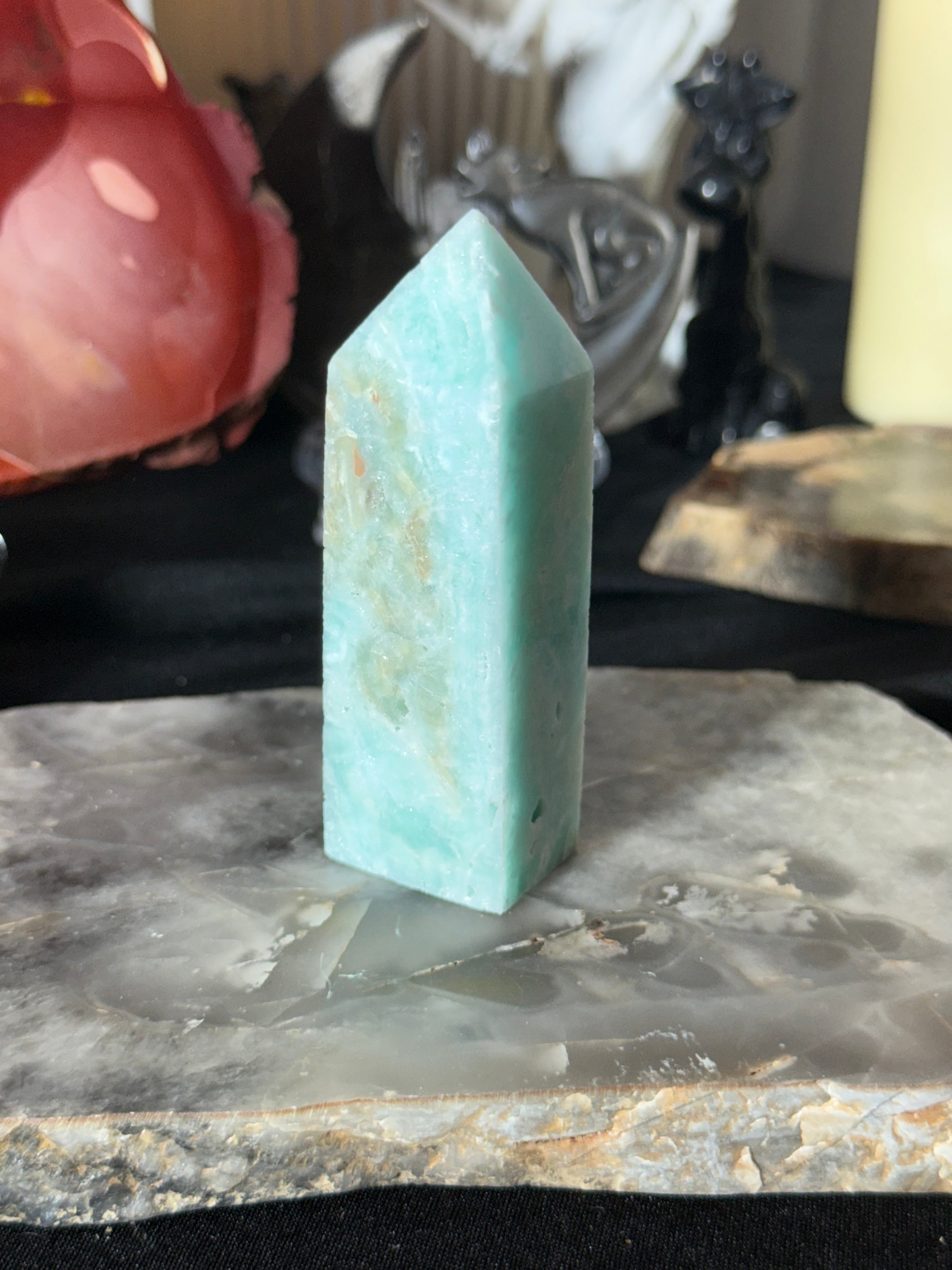 Blue Aragonite Tower