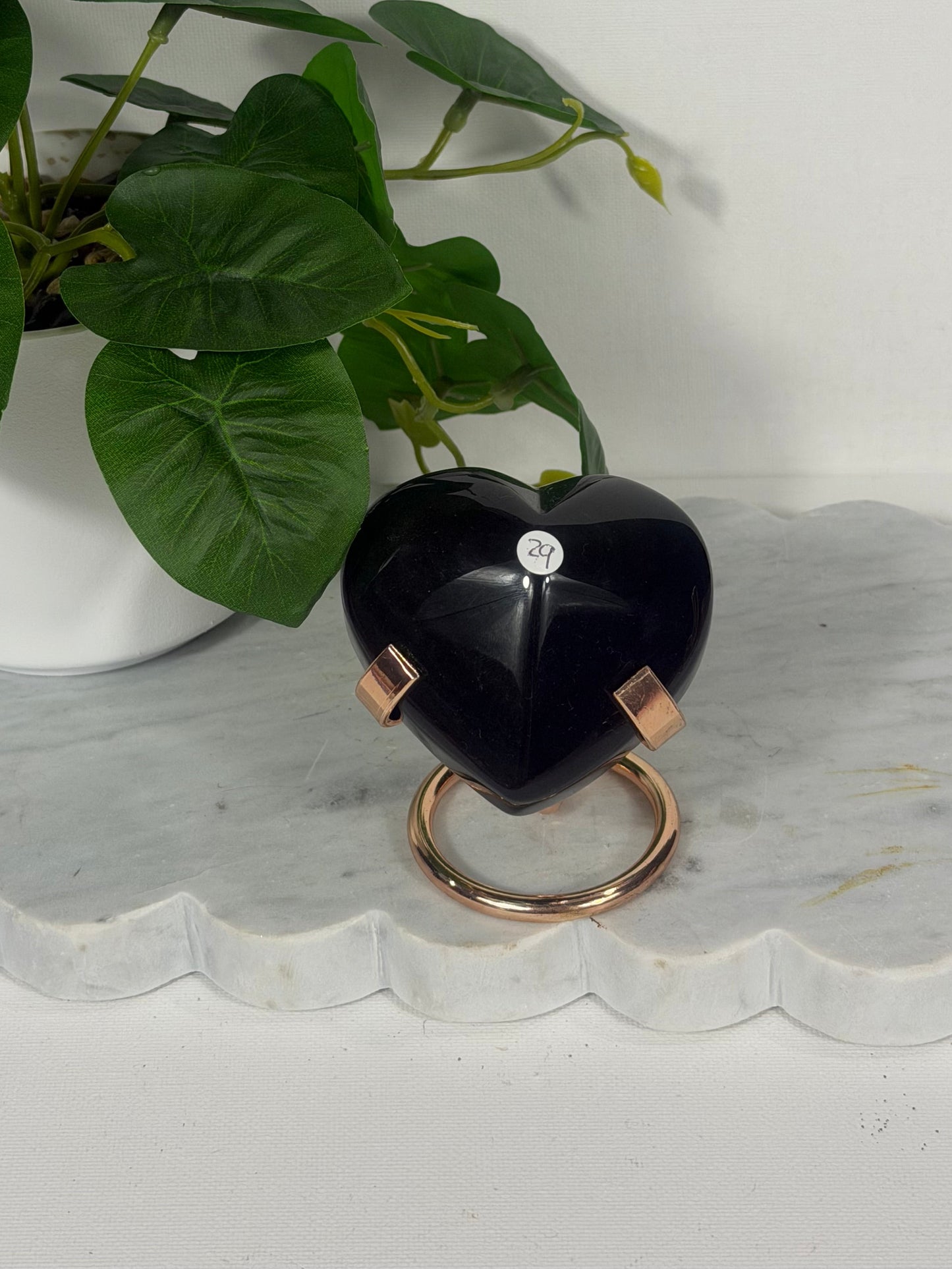 Rainbow Obsidian Heart