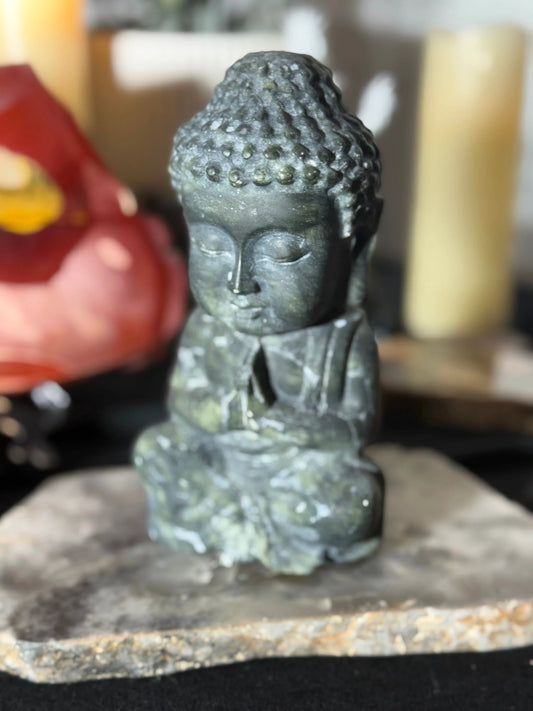 Serpentine Buddha - 149A by Heartstone Sanctuary