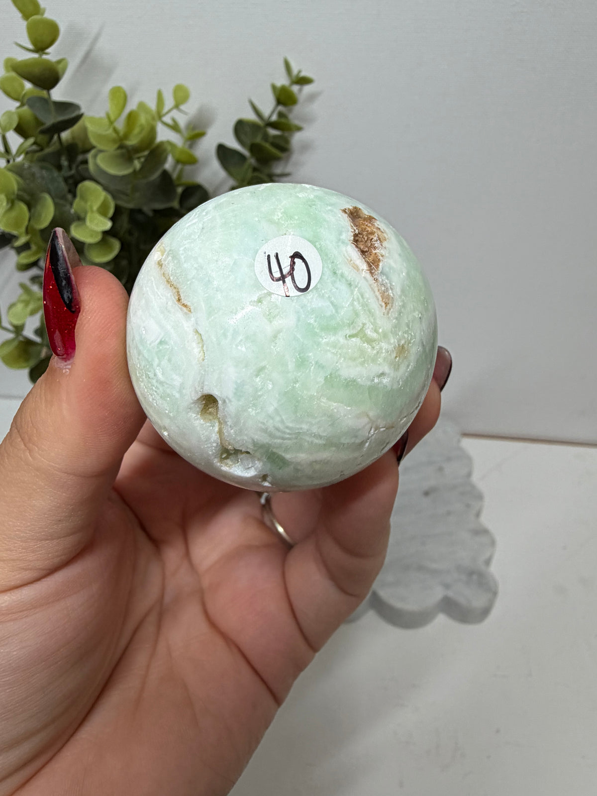 Hemimorphite Sphere