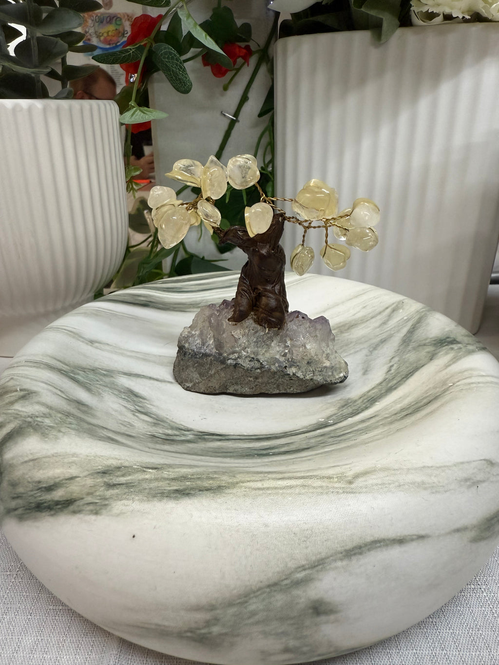 Clear Quartz & Amethyst Gem Tree