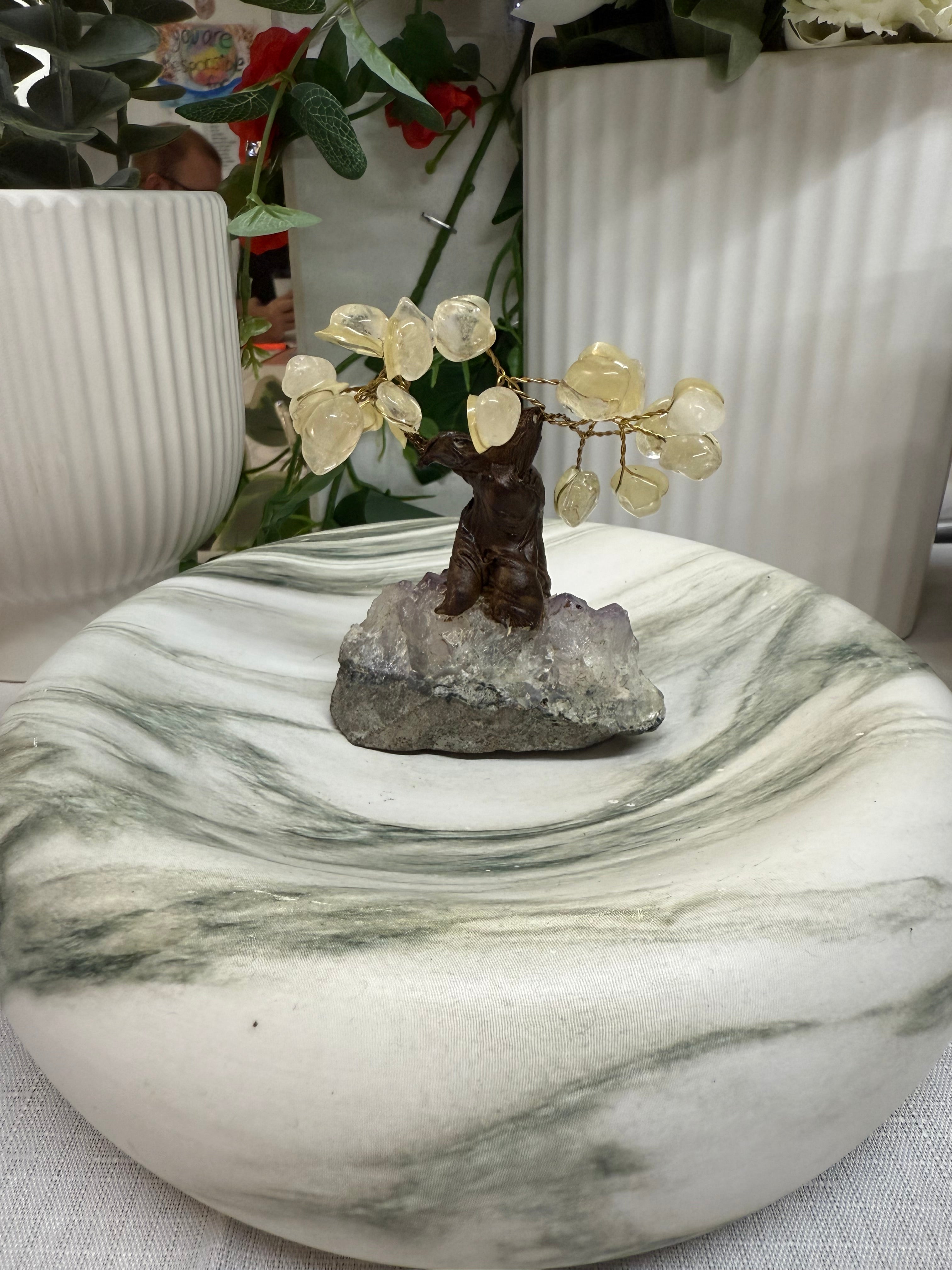 Clear Quartz & Amethyst Gem Tree