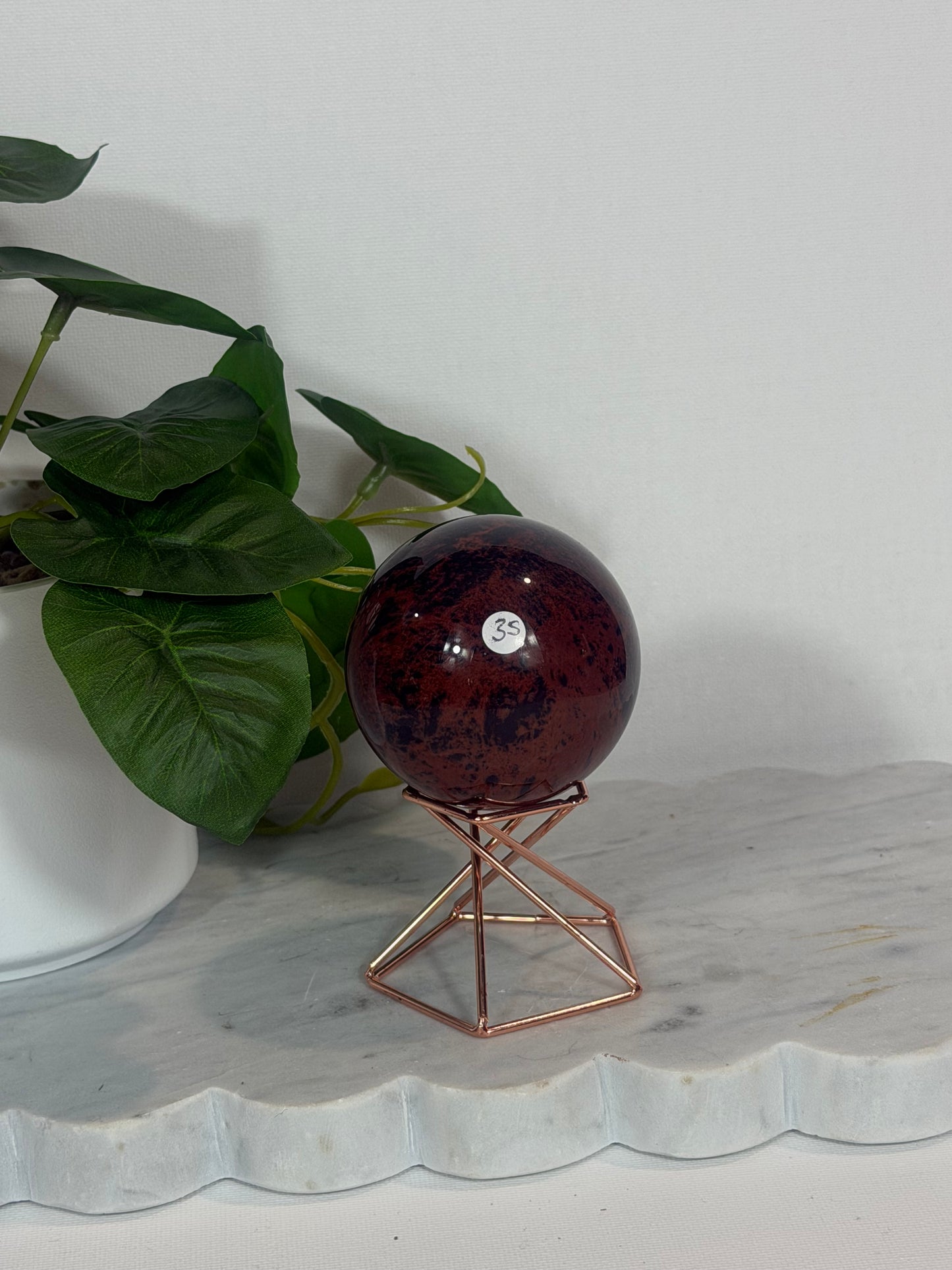 Mahogany Obsidian Sphere