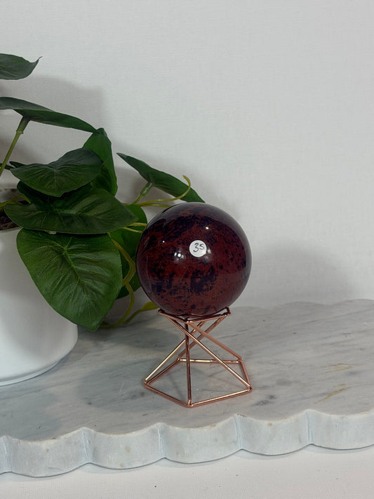 Mahogany Obsidian Sphere