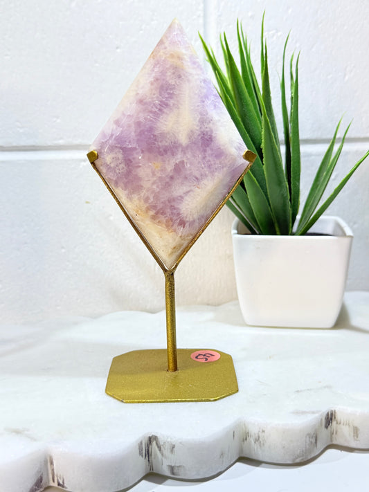 Amethyst Diamond on Stand - Indonesian by Heartstone Sanctuary