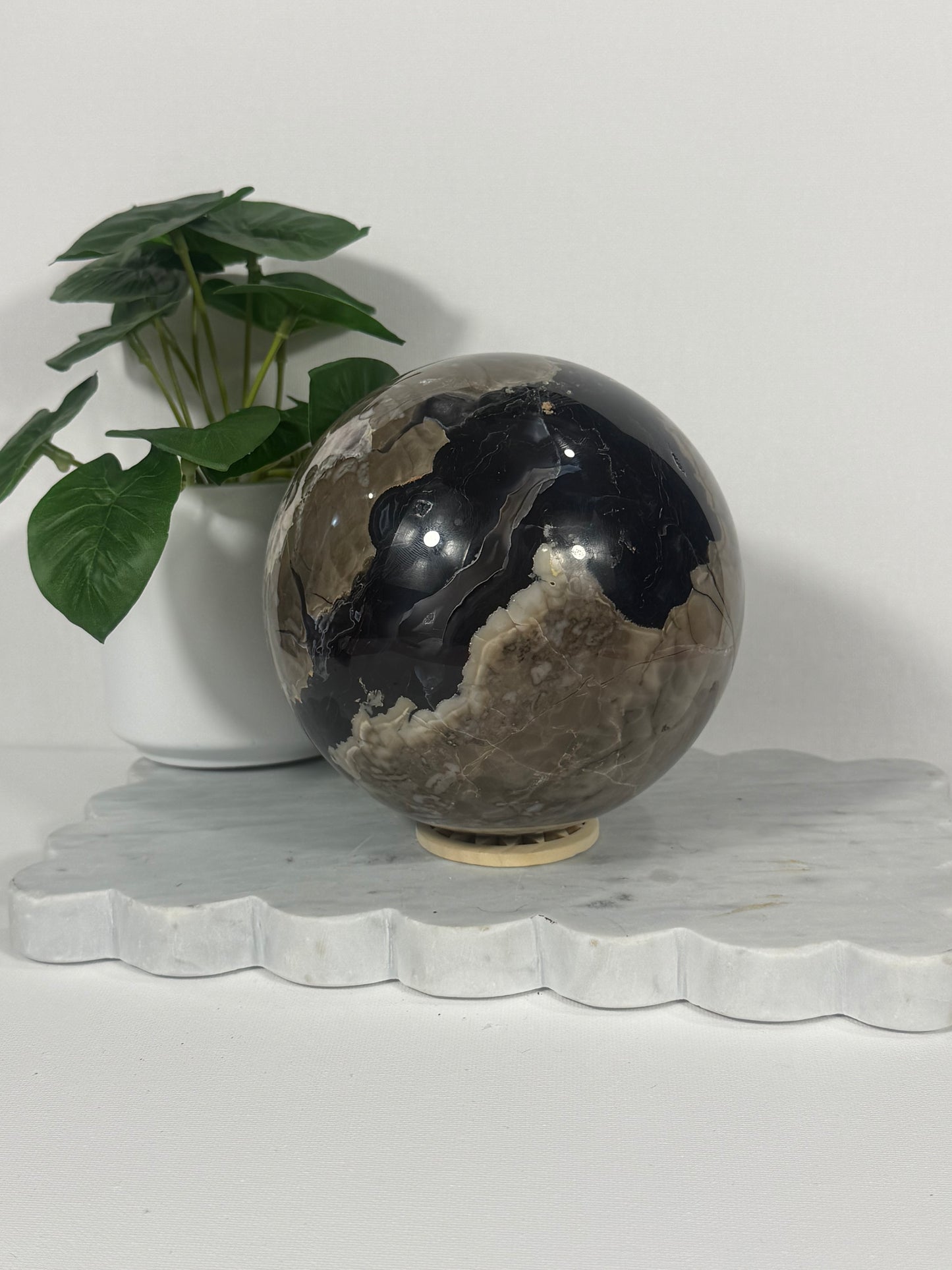 Volcanic Agate Sphere