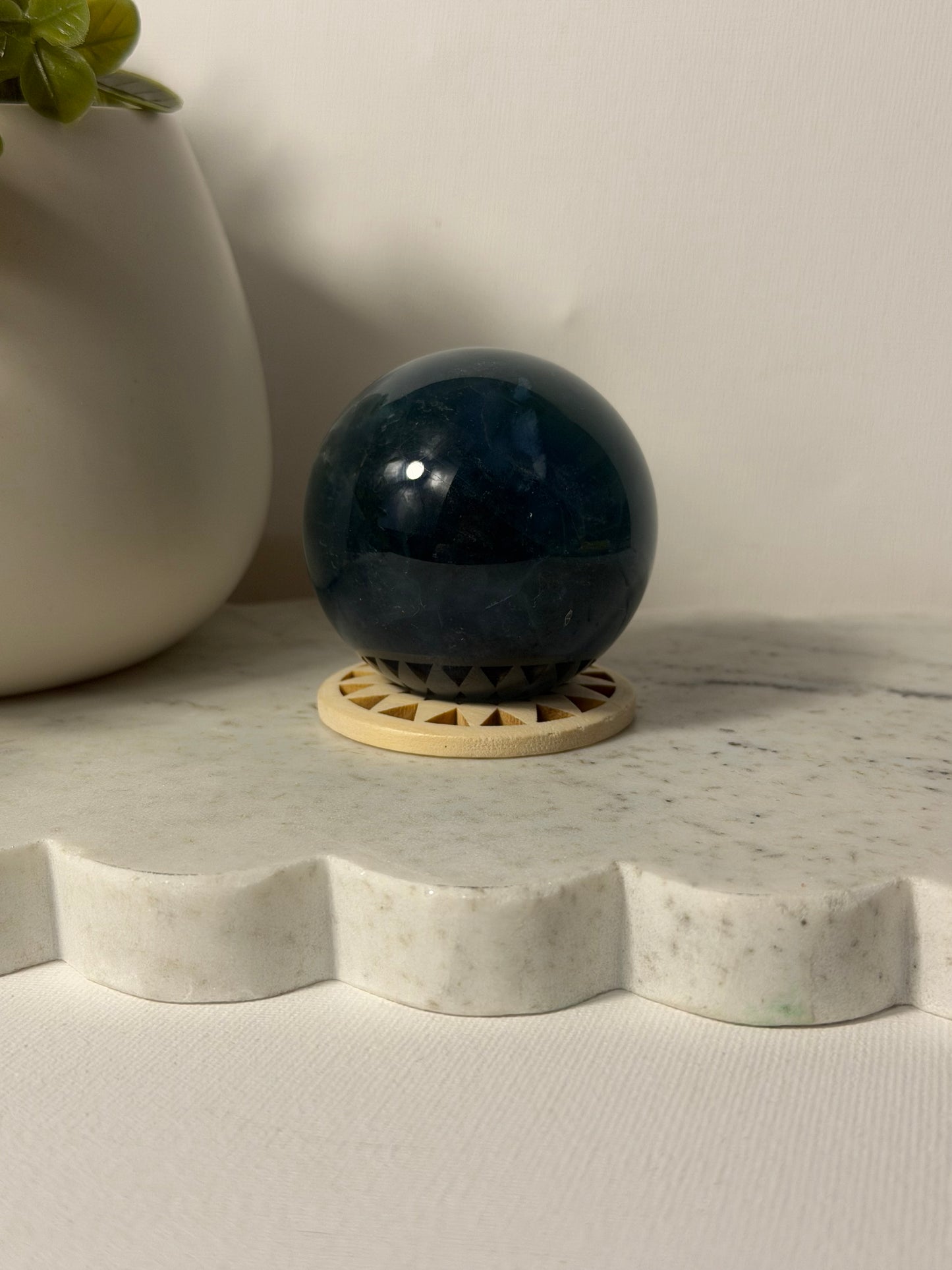 Blue Fluorite Sphere