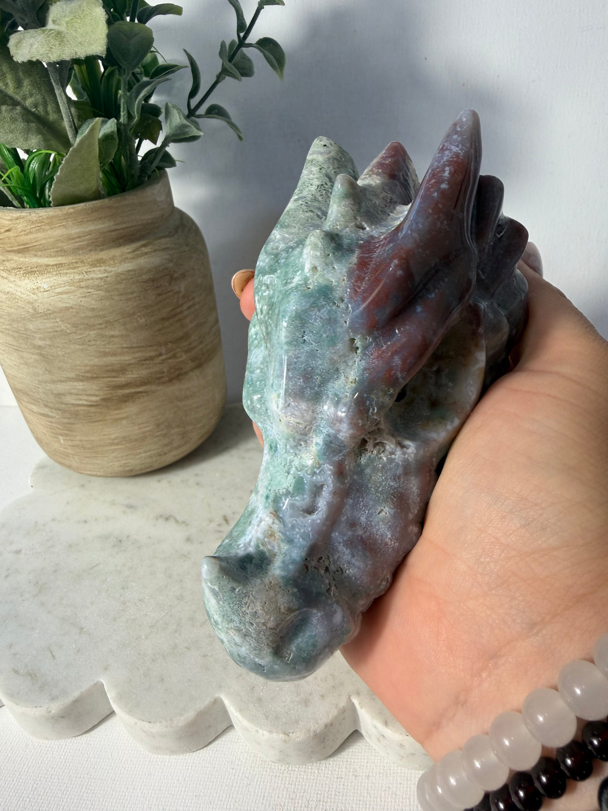 Ocean Jasper Dragon Head