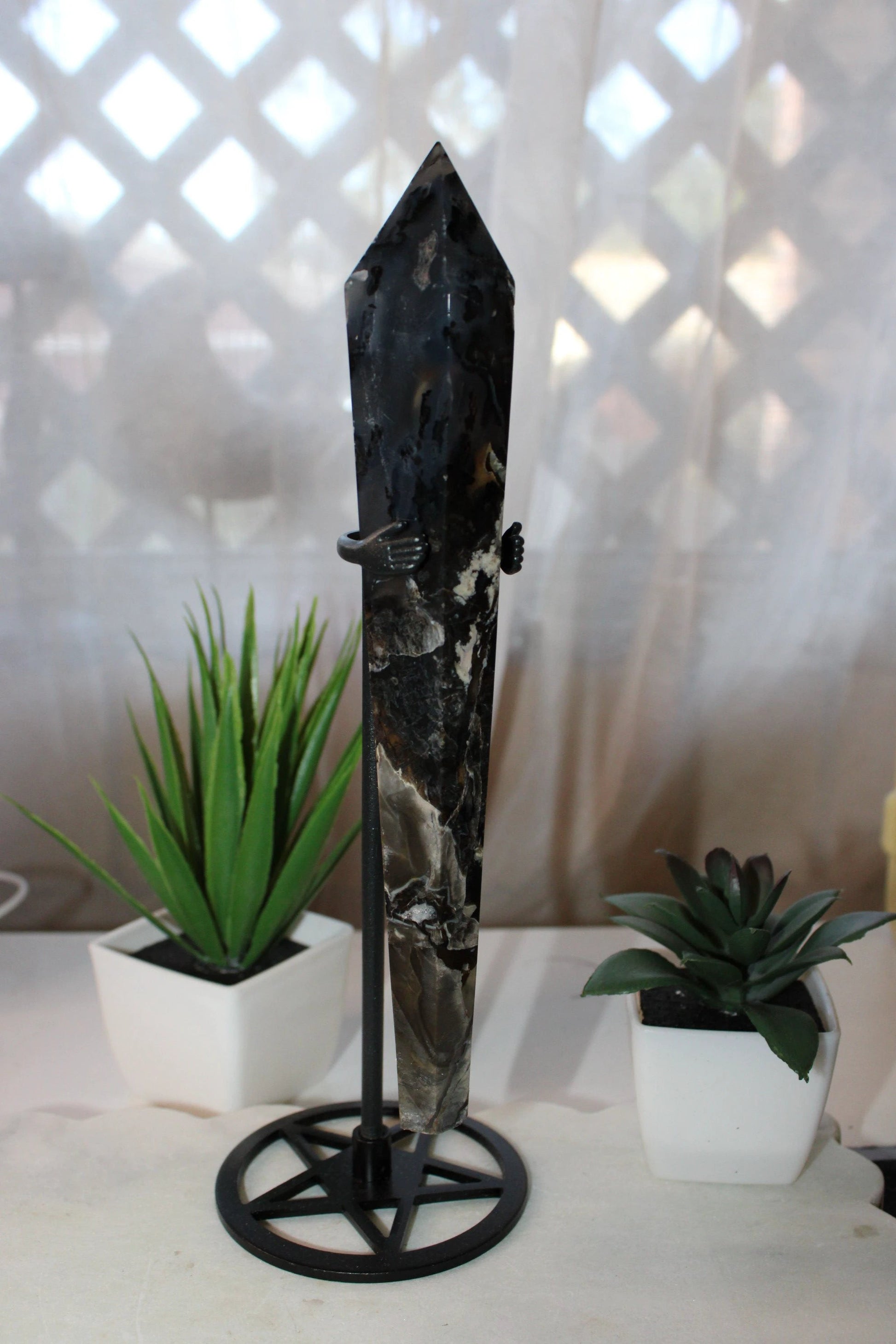 Volcanic Agate Scepter by Heartstone Sanctuary