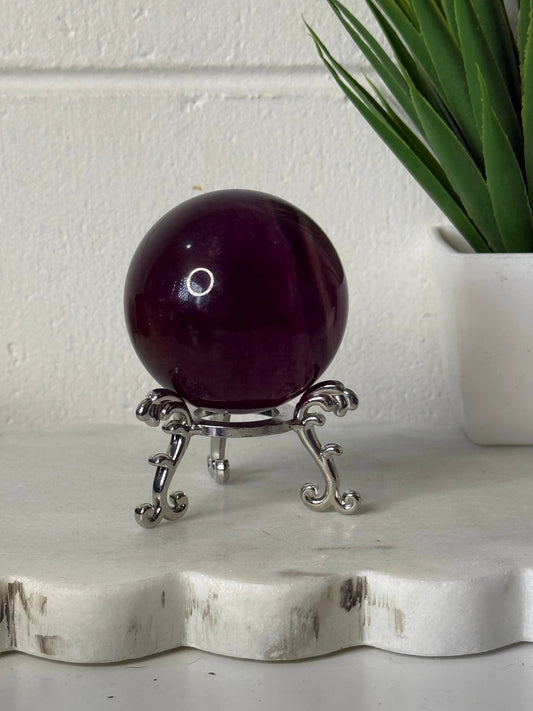 Flourite Sphere - 235g - 5cm by Heartstone Sanctuary