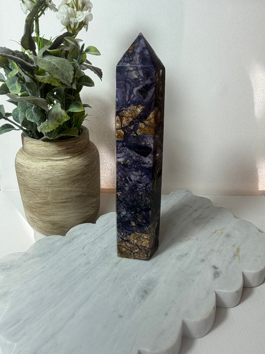 Opalised Fluorite Tower
