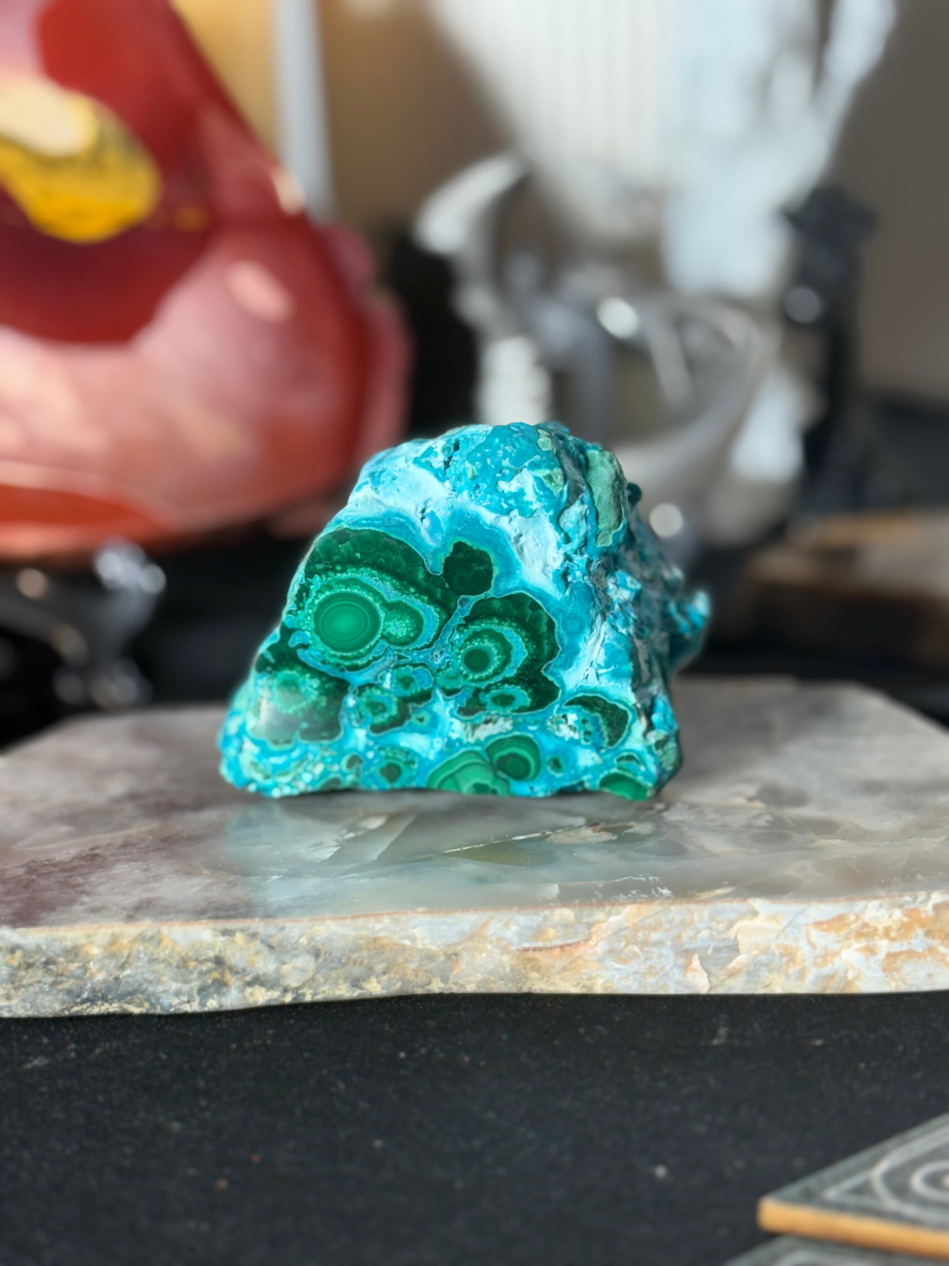 Crysocholla Malachite - 125A