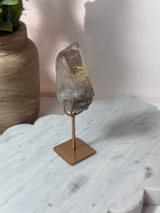 Smokey Rutile on Quartz
