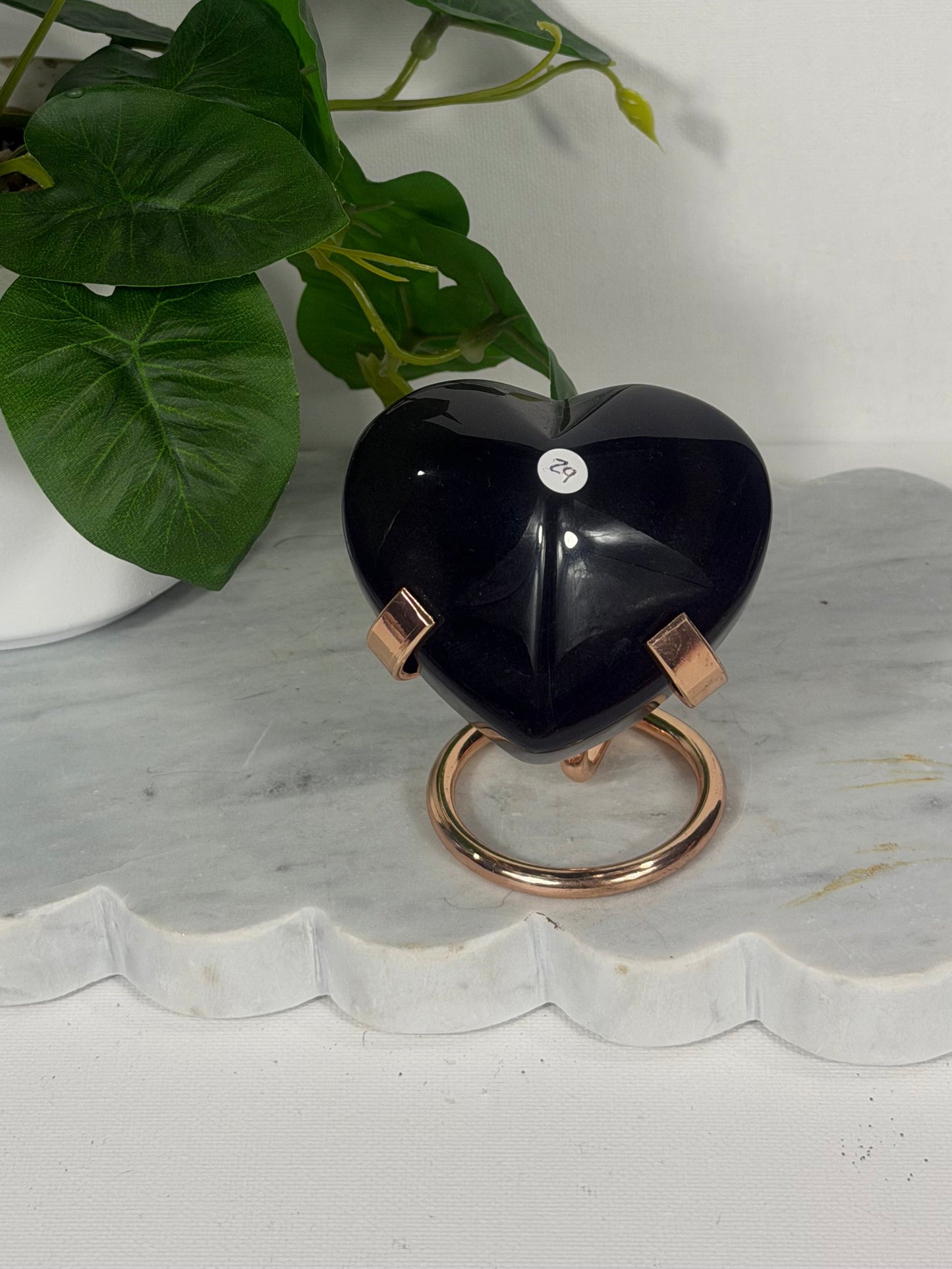 Rainbow Obsidian Heart