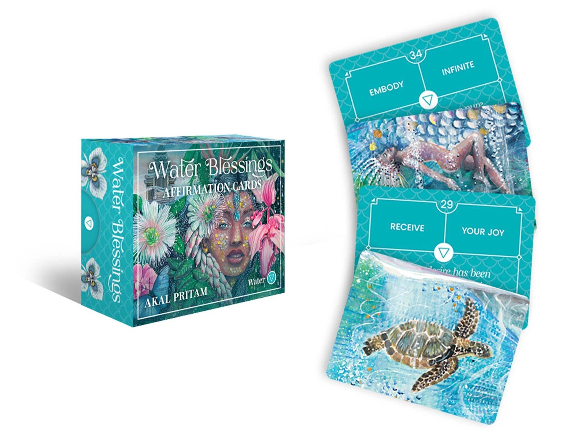 Water Blessings (40 Full-Color Affirmation Cards) by ROCKPOOL PUBLISHING