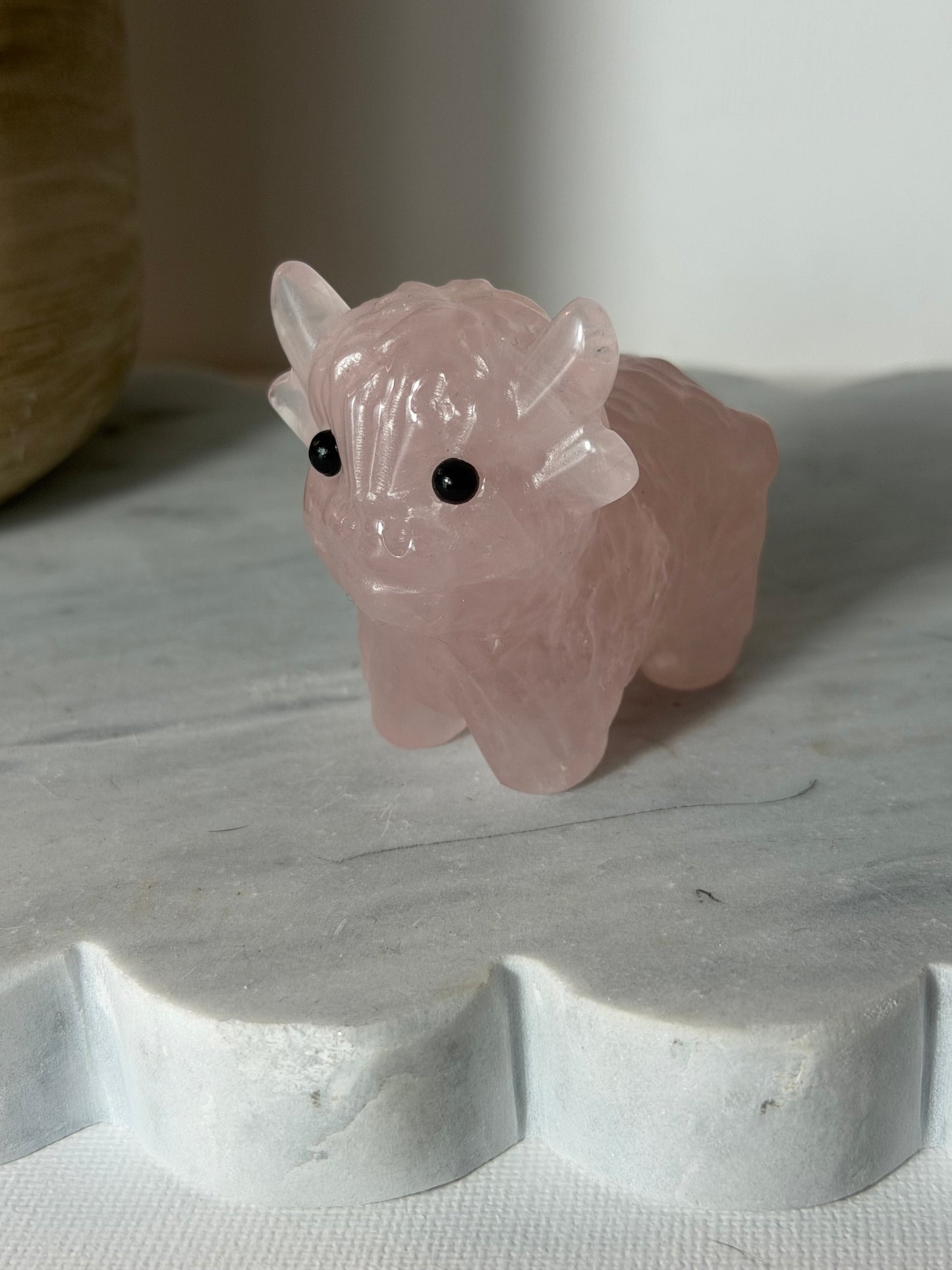 Rose Quarts Highland Cow
