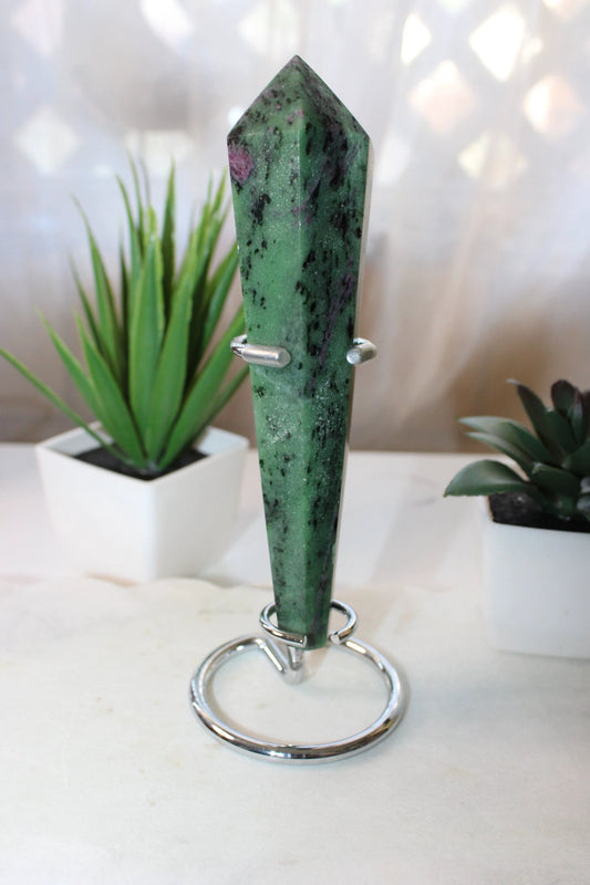 Ruby Zoisite Scepter by Heartstone Sanctuary