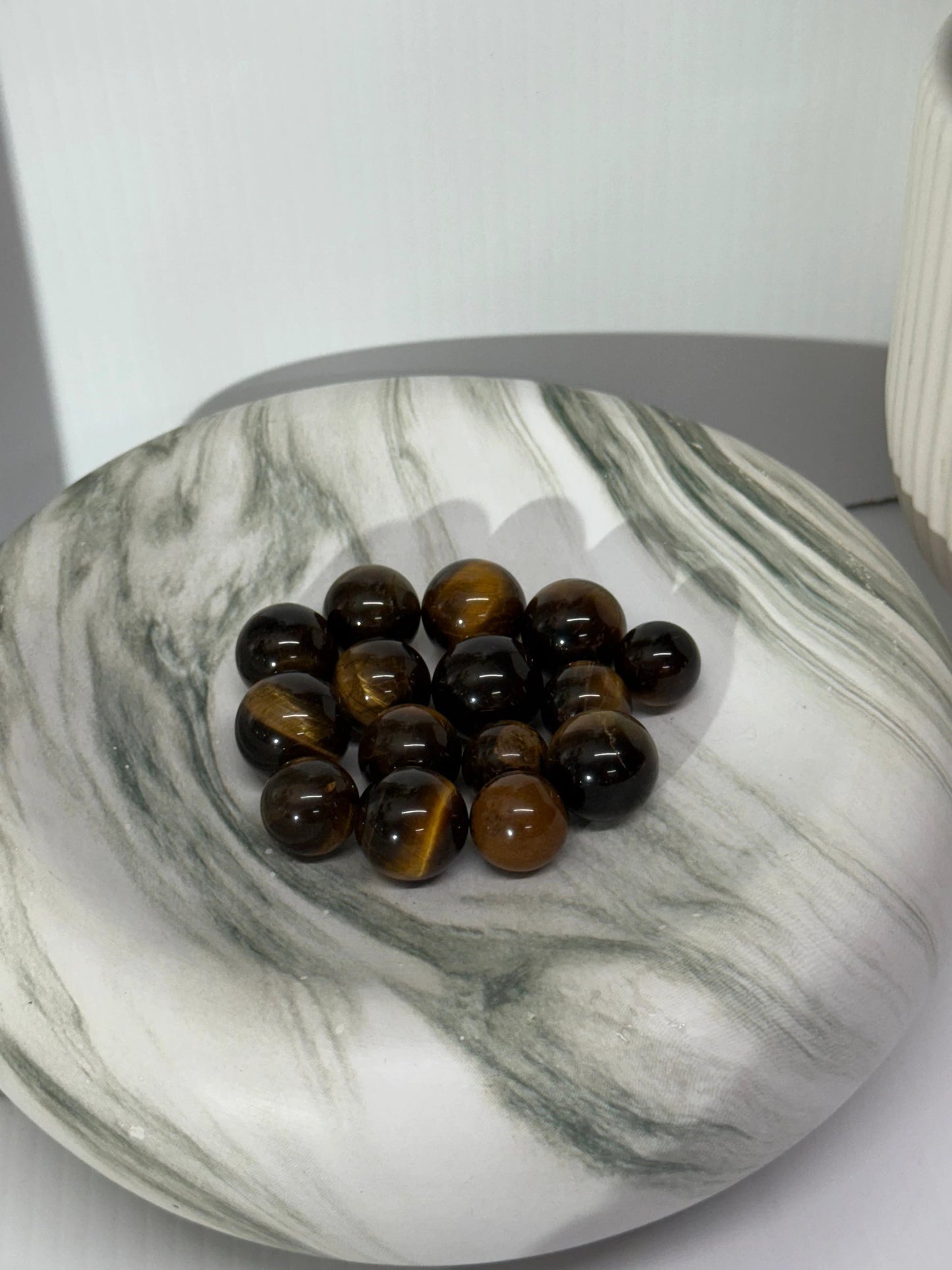 Tigers eye mini sphere by Heartstone Sanctuary