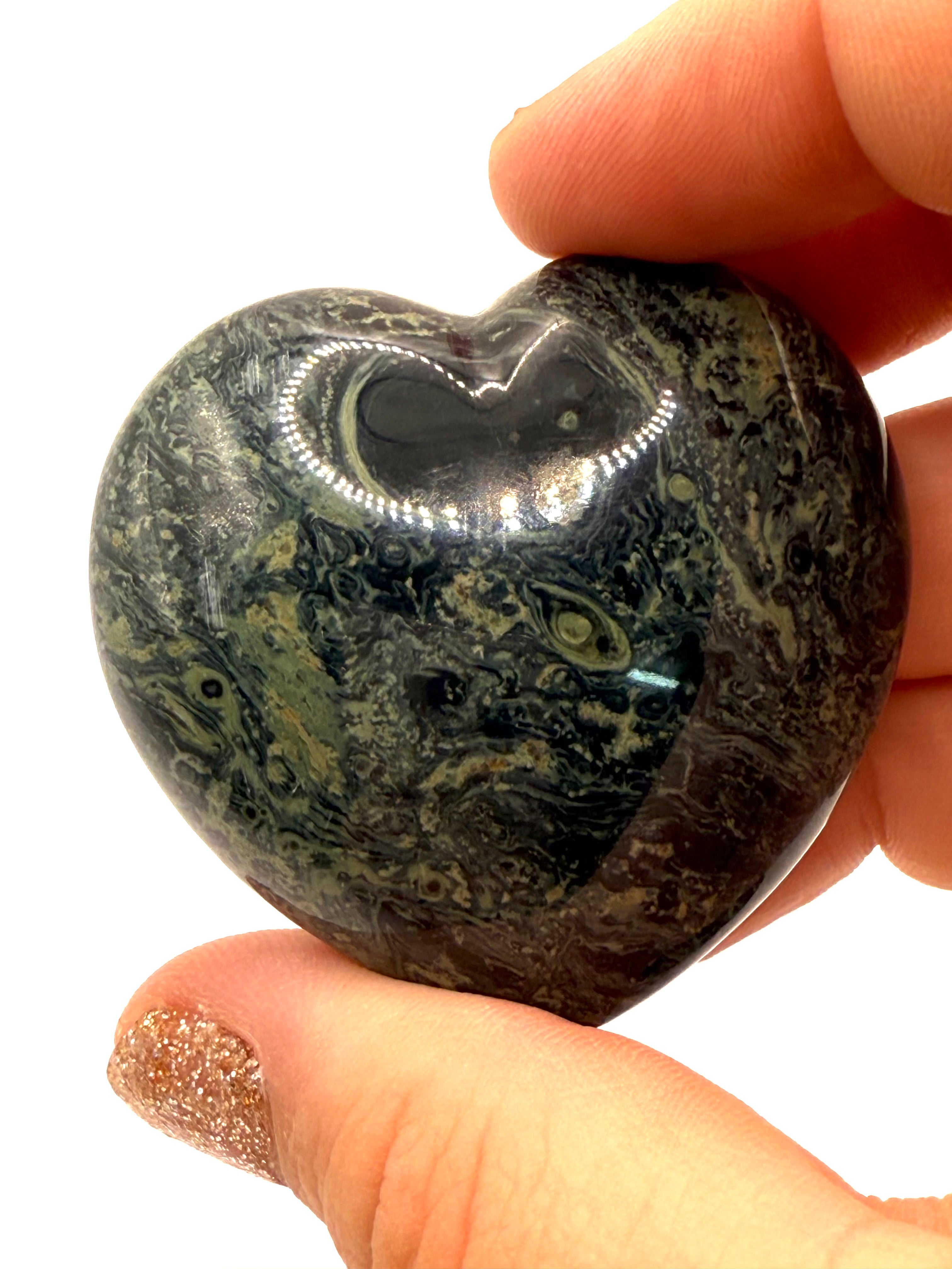 Kambaba Jasper heart - intuitively selected