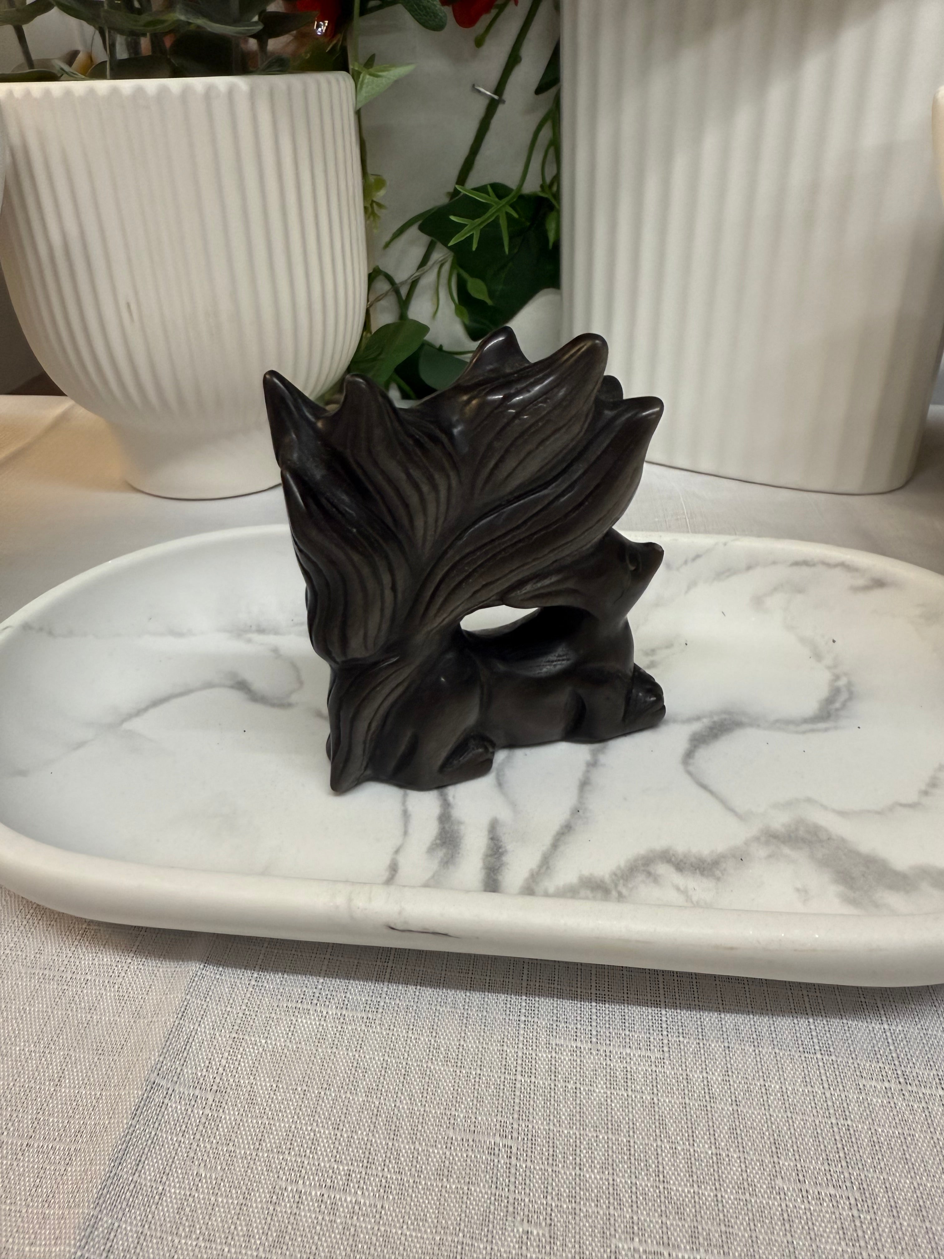 3 Silver Sheen Obsidian Ninetails