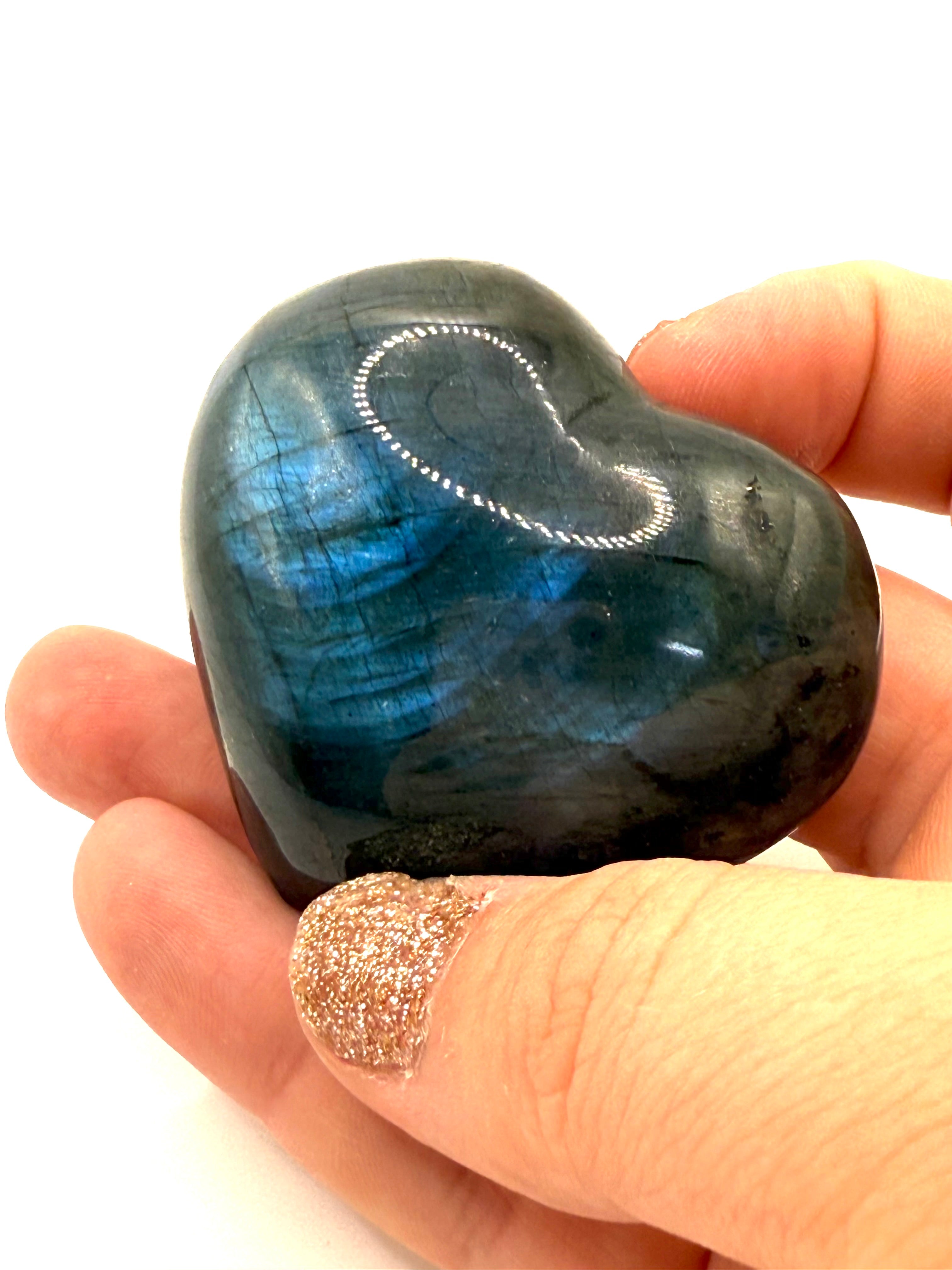 Labradorite Flashy hearts