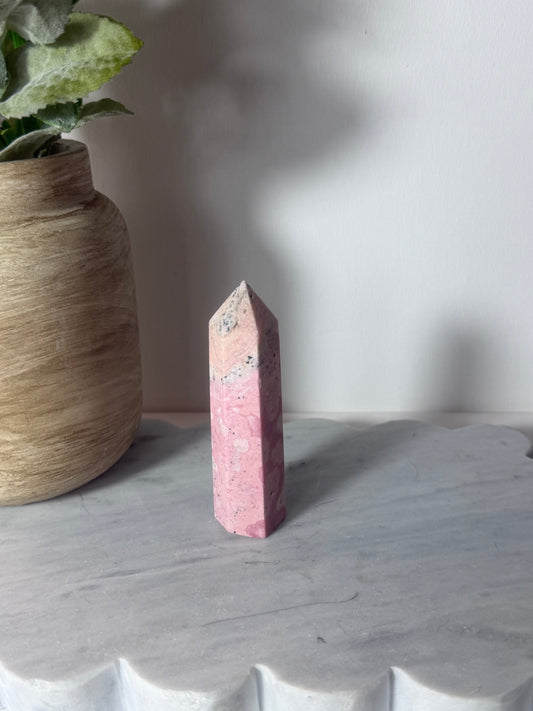 Peruvian Rhodonite Tower