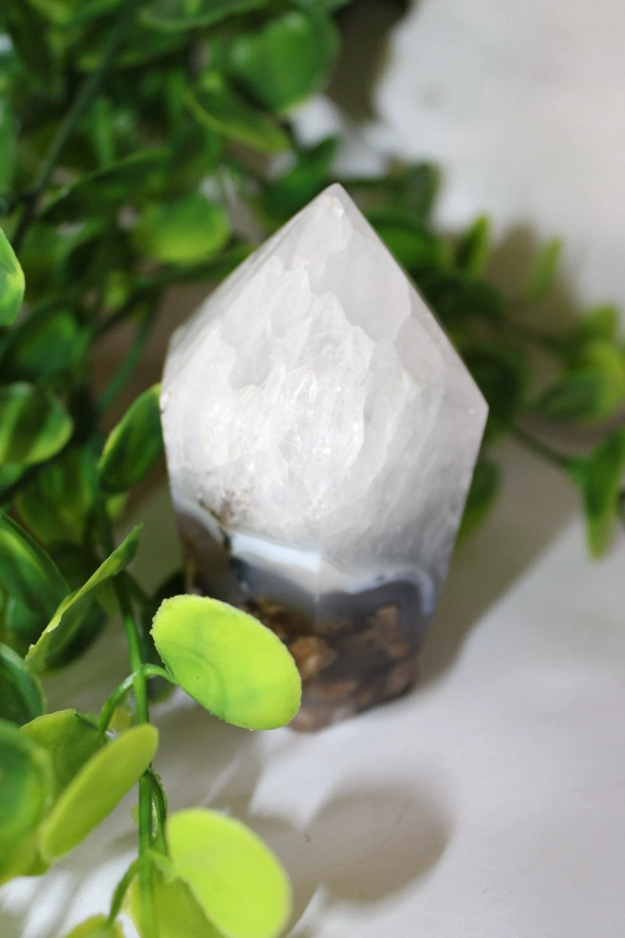 Imperfect Orb Moss Agate Cupcake by Heartstone Sanctuary