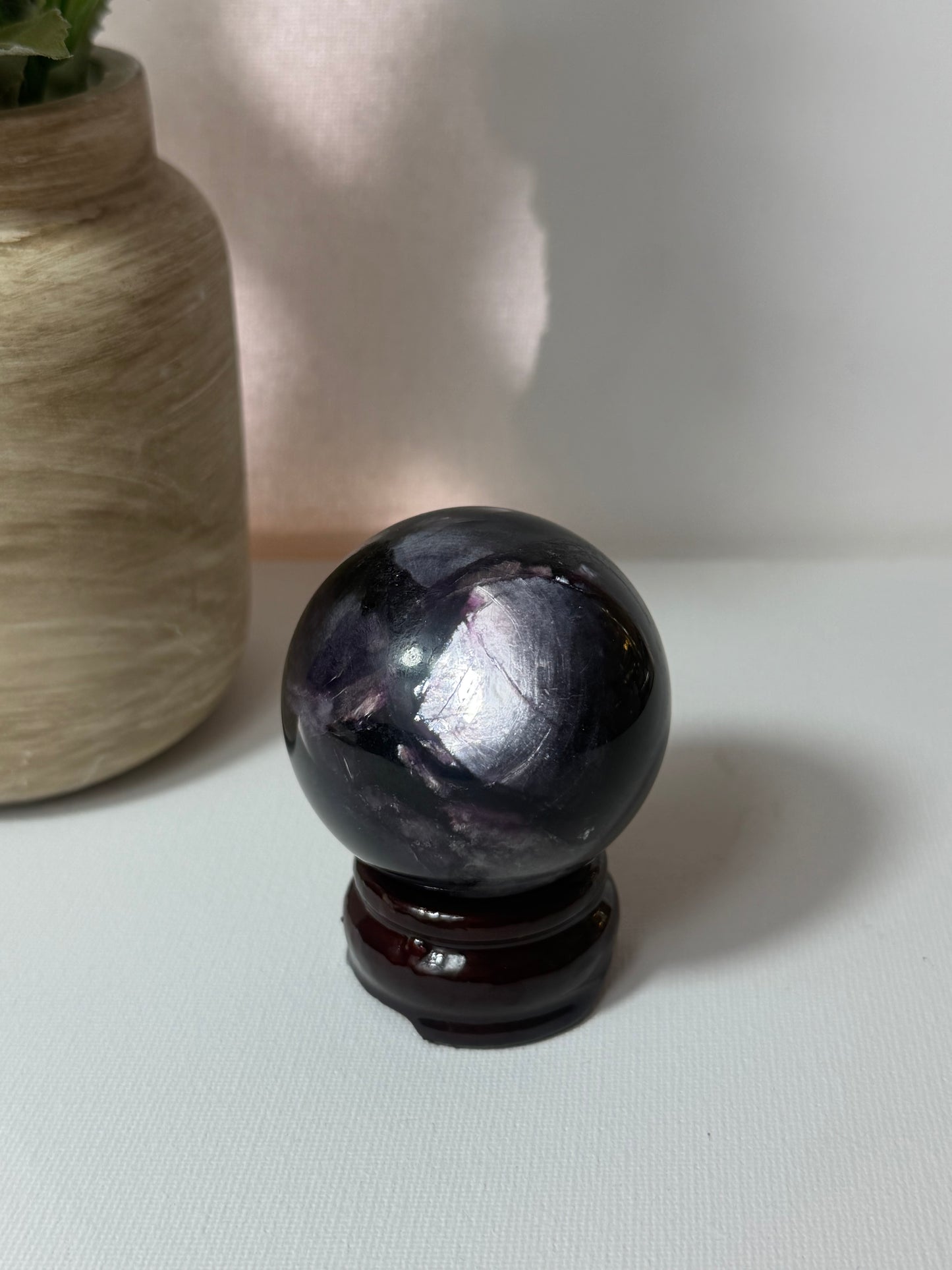 Purple mica sphere