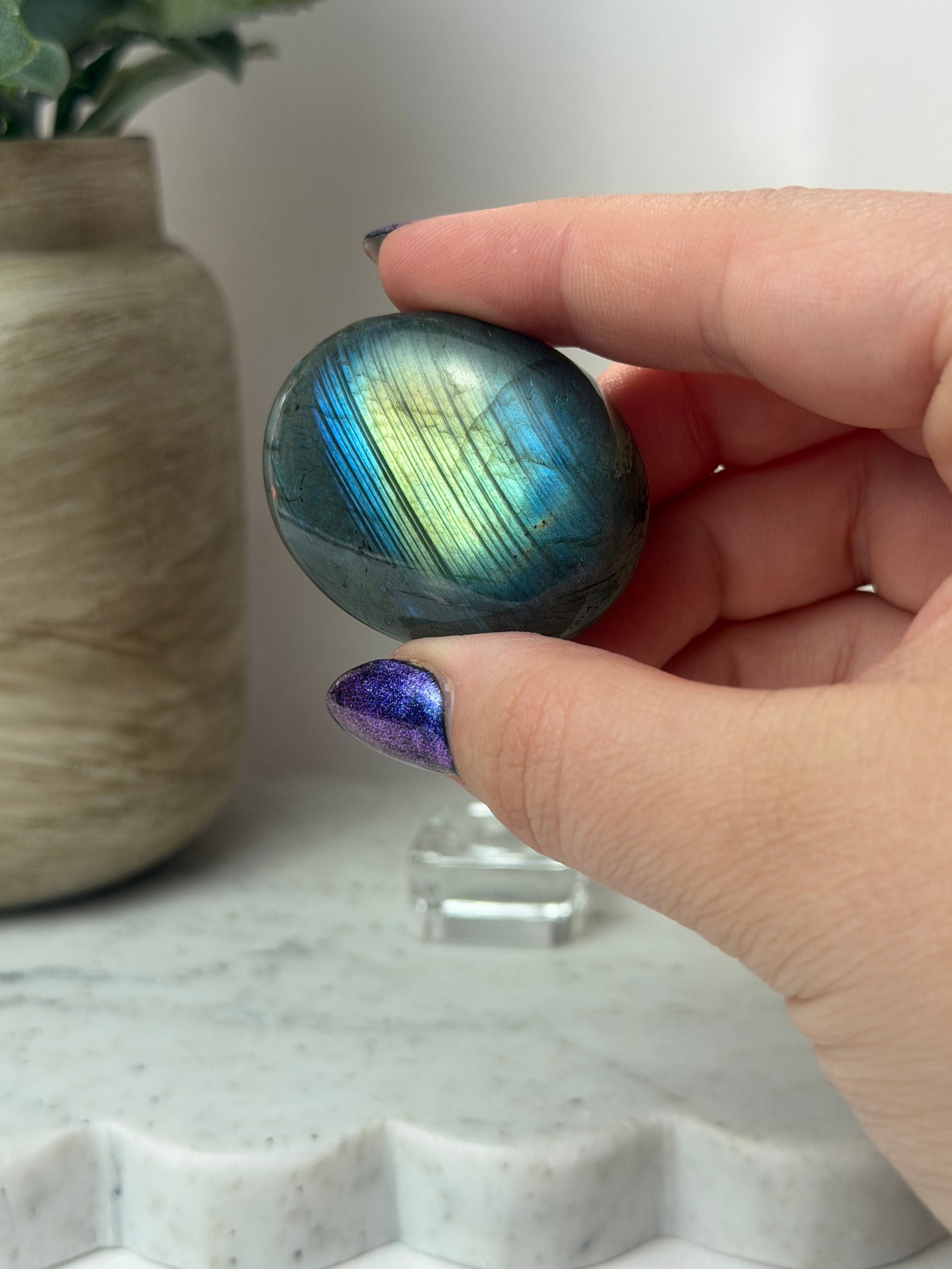 Labradorite Palm Stone