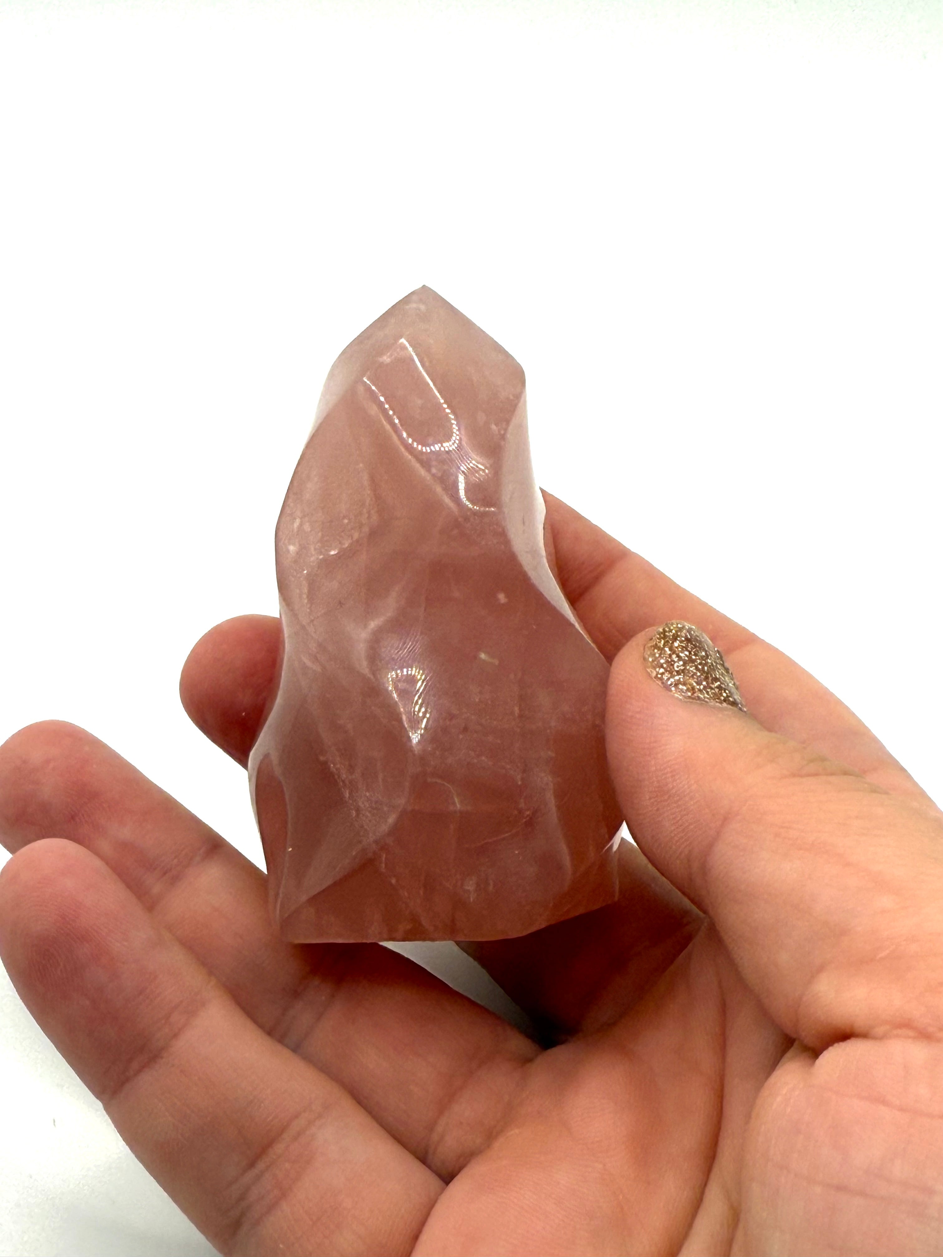 Rose quarts flame - small