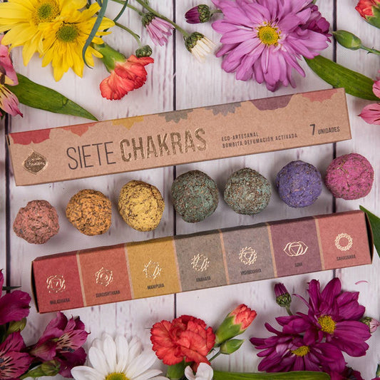 7 Chakras Incense 7pcs Smudge Bombs - Sagrada Madre by WONDER IMPORTS AUSTRALIA