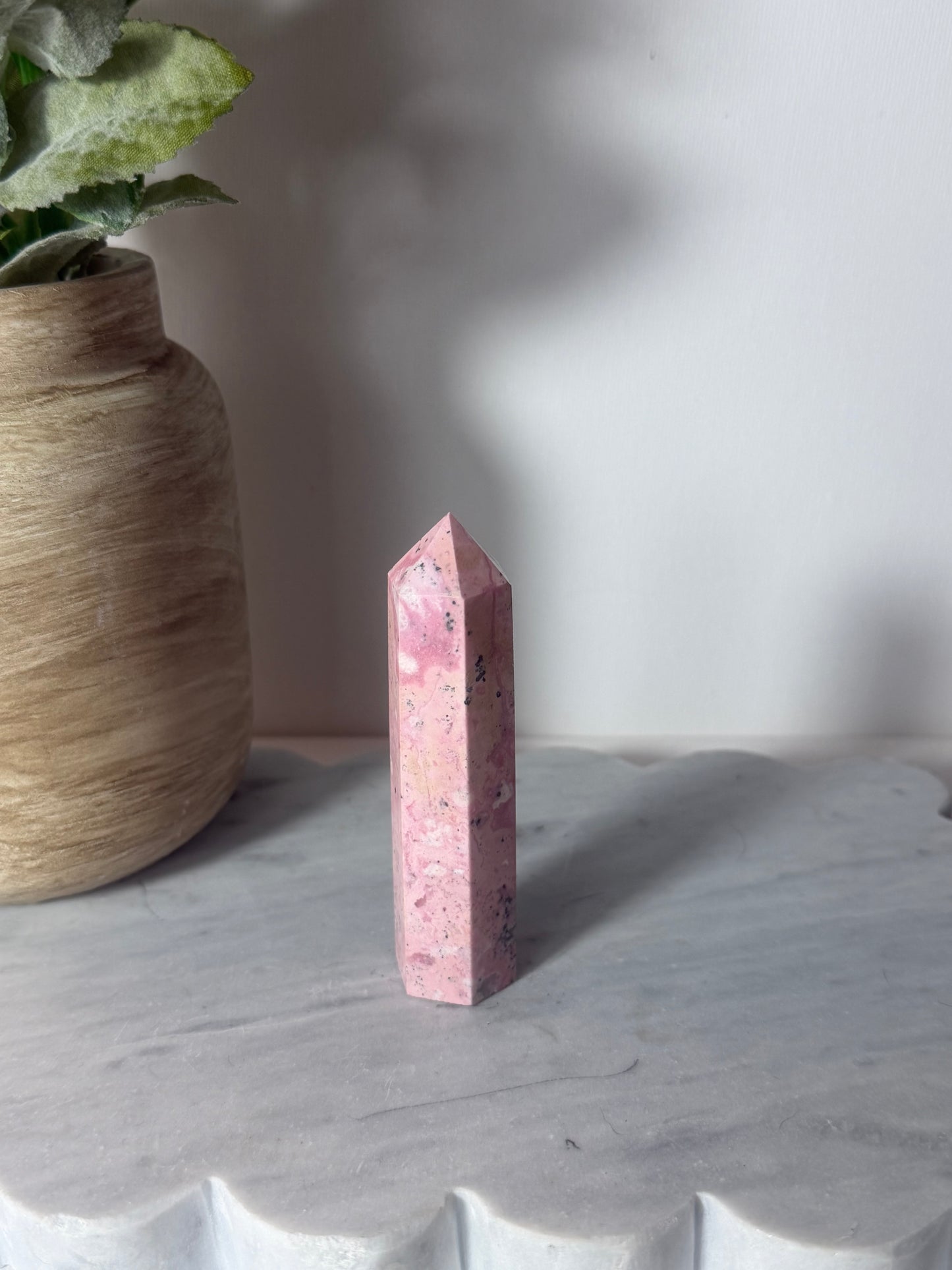 Peruvian Rhodonite Tower